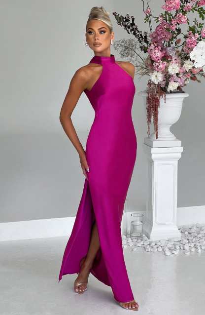 Etta Maxi Dress - Hot Pink-My Top Dress.All Rights Reserved