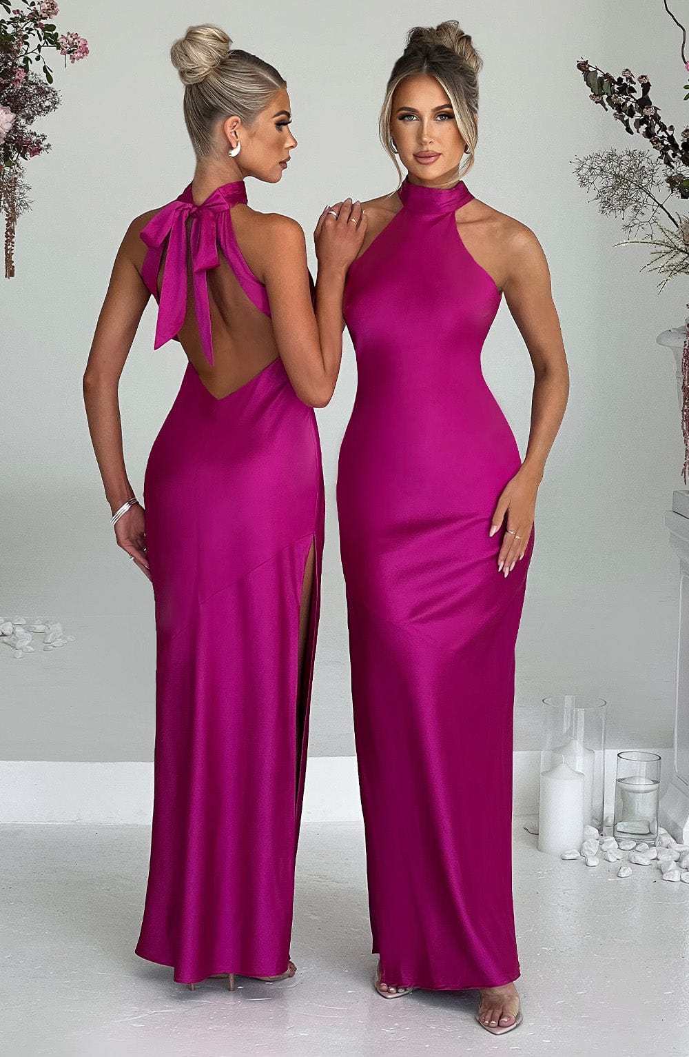 Etta Maxi Dress - Hot Pink-My Top Dress.All Rights Reserved