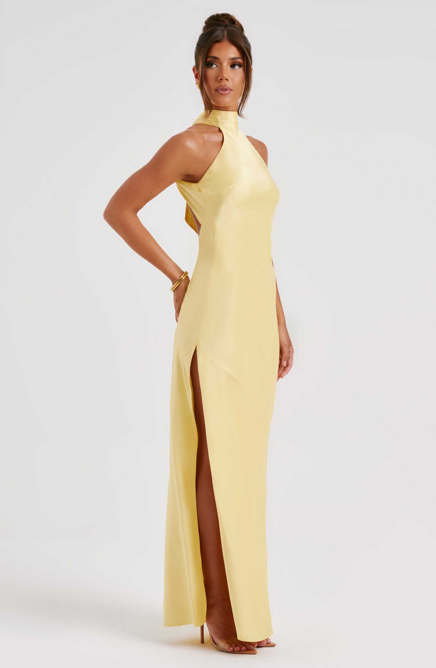 Etta Maxi Dress - Lemon-My Top Dress.All Rights Reserved