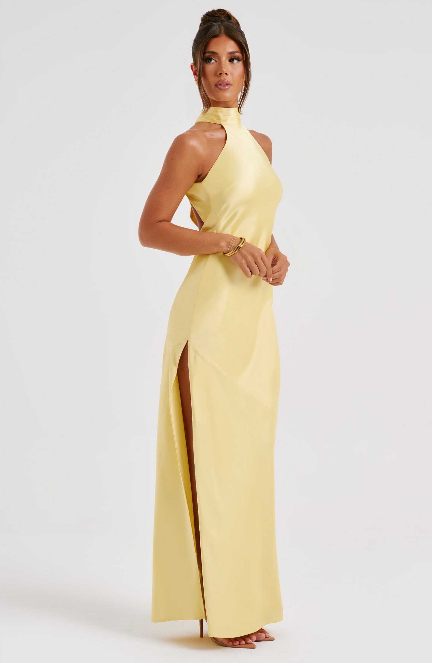 Etta Maxi Dress - Lemon-My Top Dress.All Rights Reserved