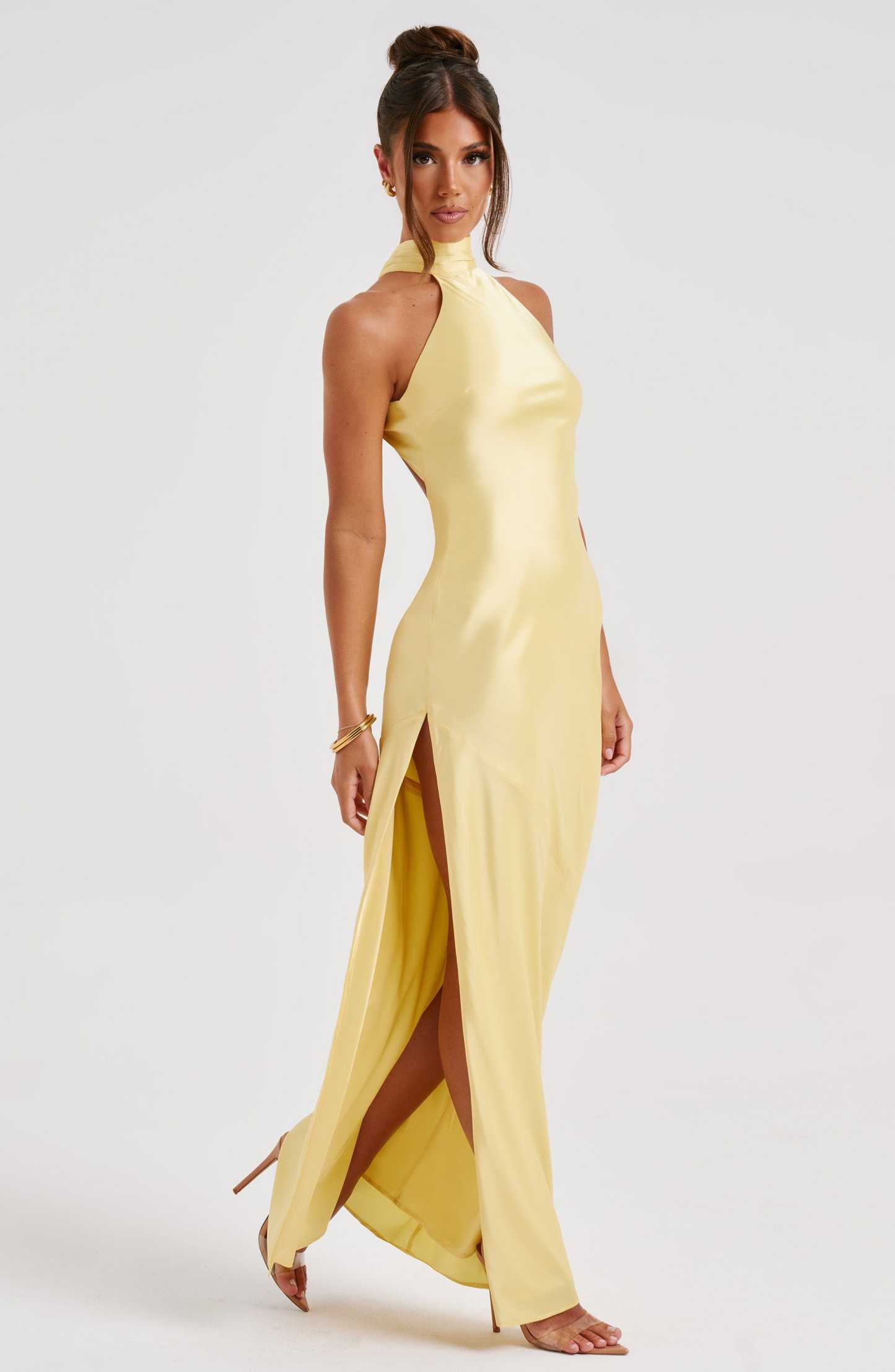 Etta Maxi Dress - Lemon-My Top Dress.All Rights Reserved