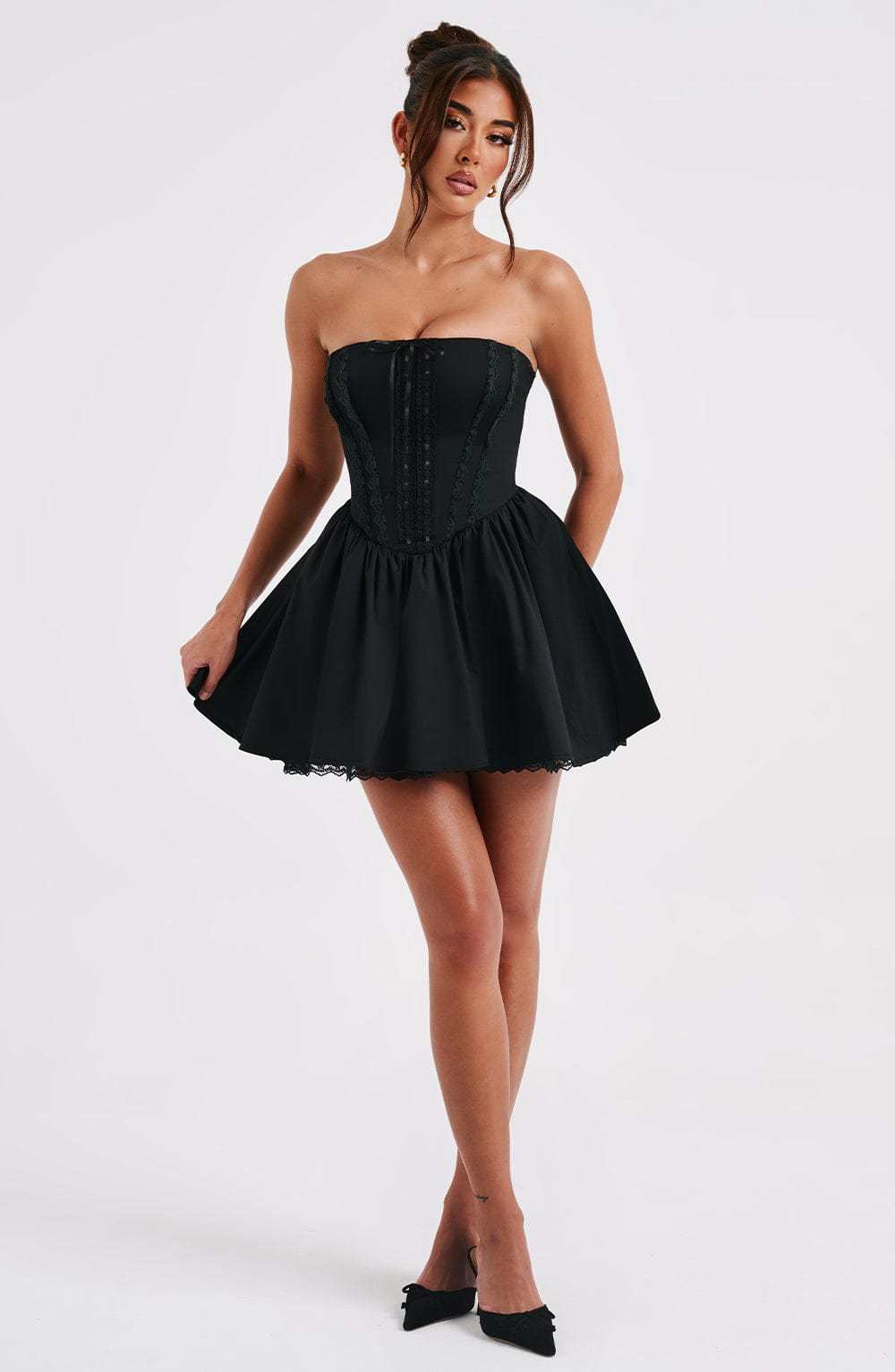 Evie Mini Dress - Black-My Top Dress.All Rights Reserved