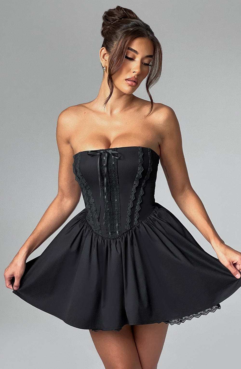 Evie Mini Dress - Black-My Top Dress.All Rights Reserved