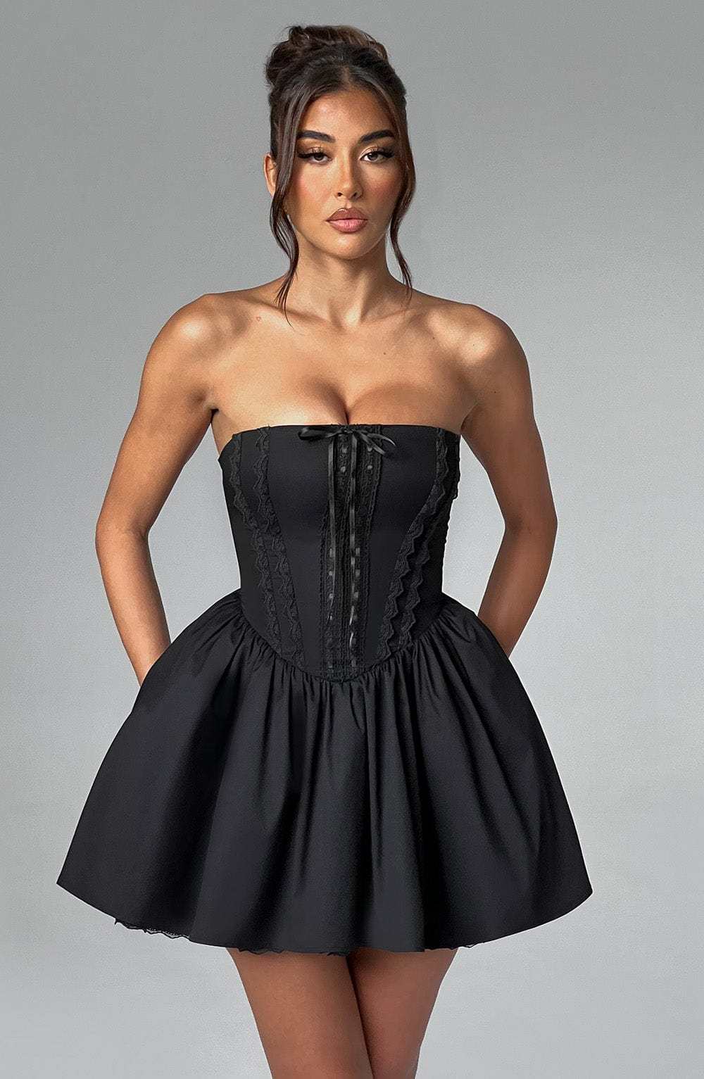 Evie Mini Dress - Black-My Top Dress.All Rights Reserved