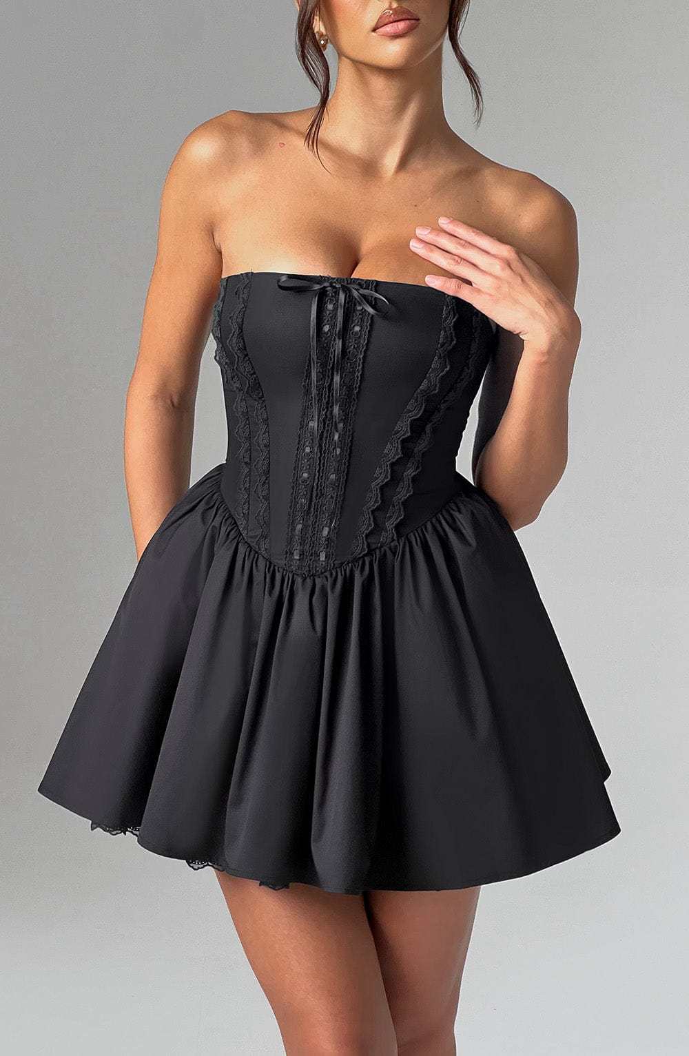 Evie Mini Dress - Black-My Top Dress.All Rights Reserved
