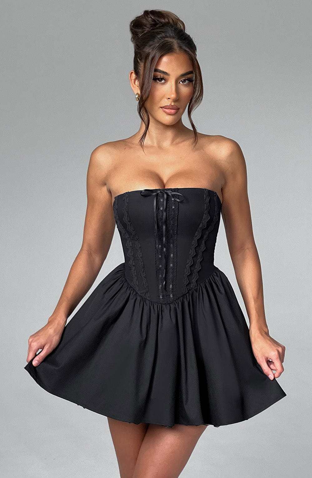 Evie Mini Dress - Black-My Top Dress.All Rights Reserved