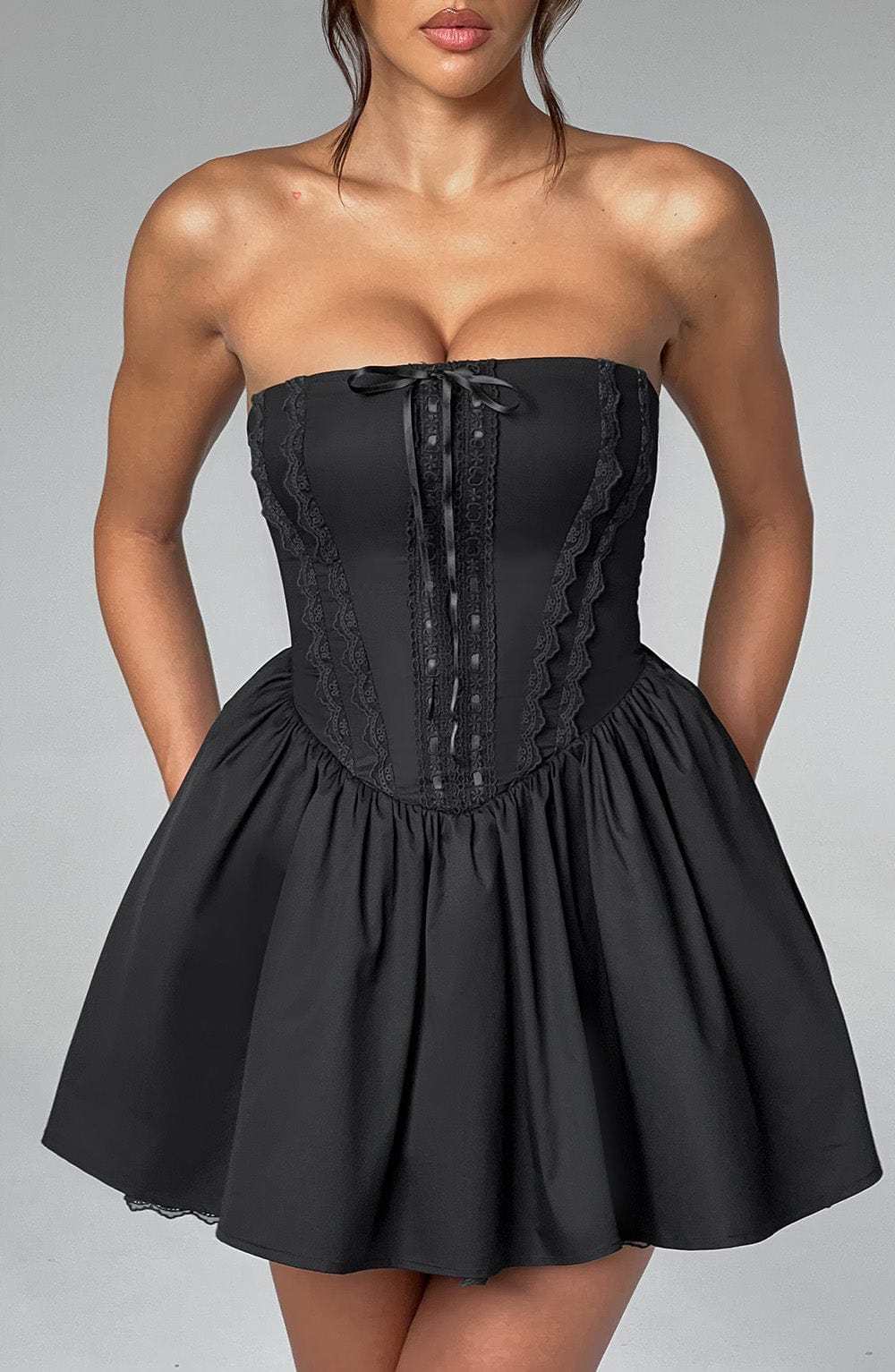 Evie Mini Dress - Black-My Top Dress.All Rights Reserved