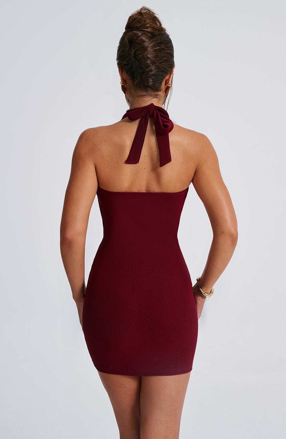 Fallon Mini Dress - Burgundy-My Top Dress.All Rights Reserved