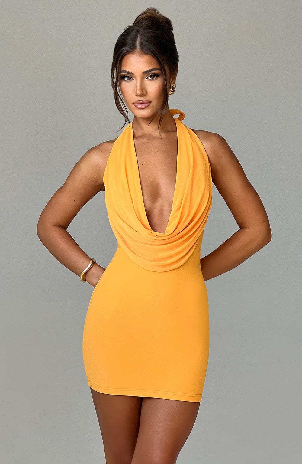 Fallon Mini Dress - Tangerine-My Top Dress.All Rights Reserved