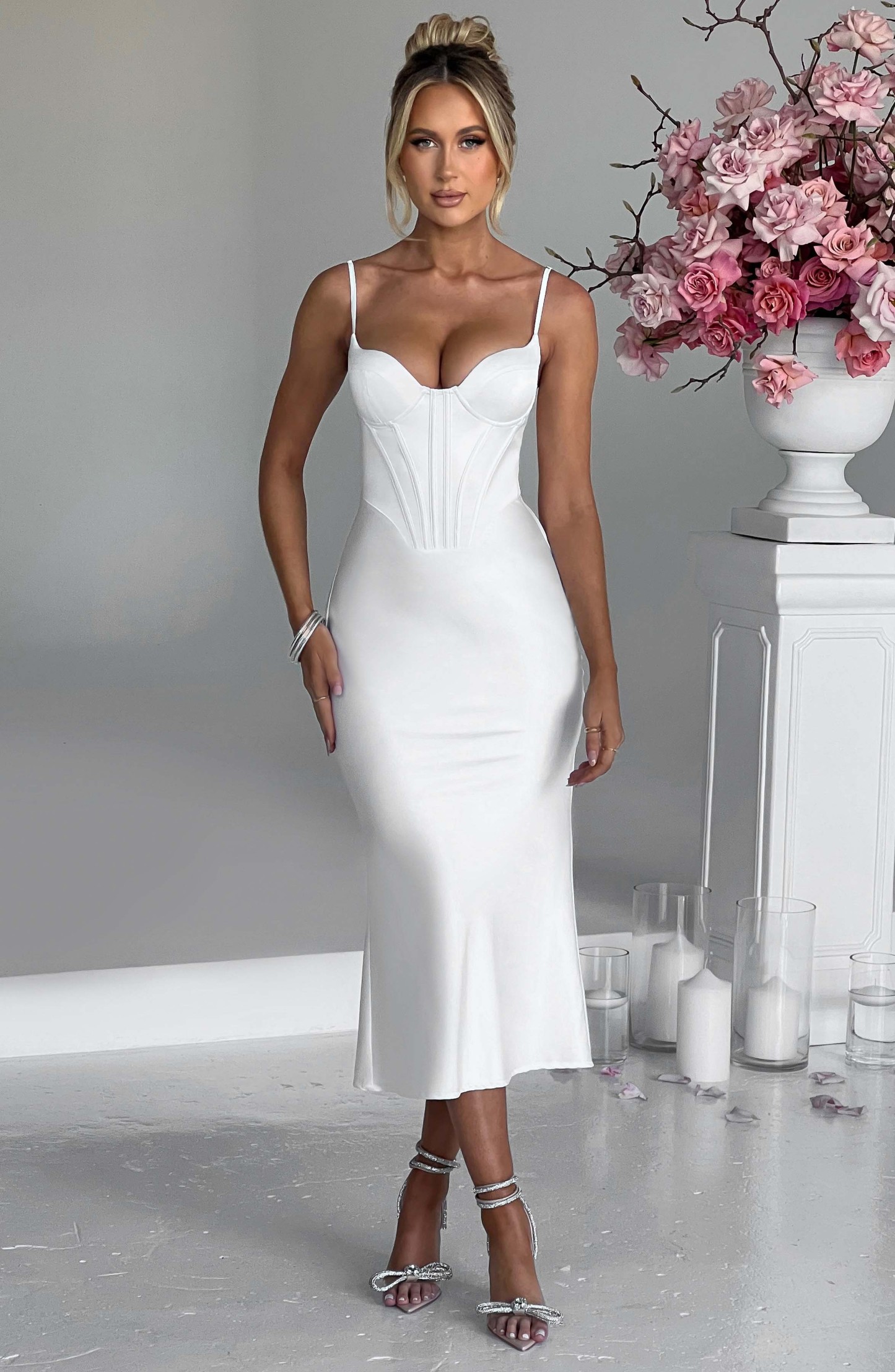 Farrah Midi Dress - Ivory-My Top Dress.All Rights Reserved