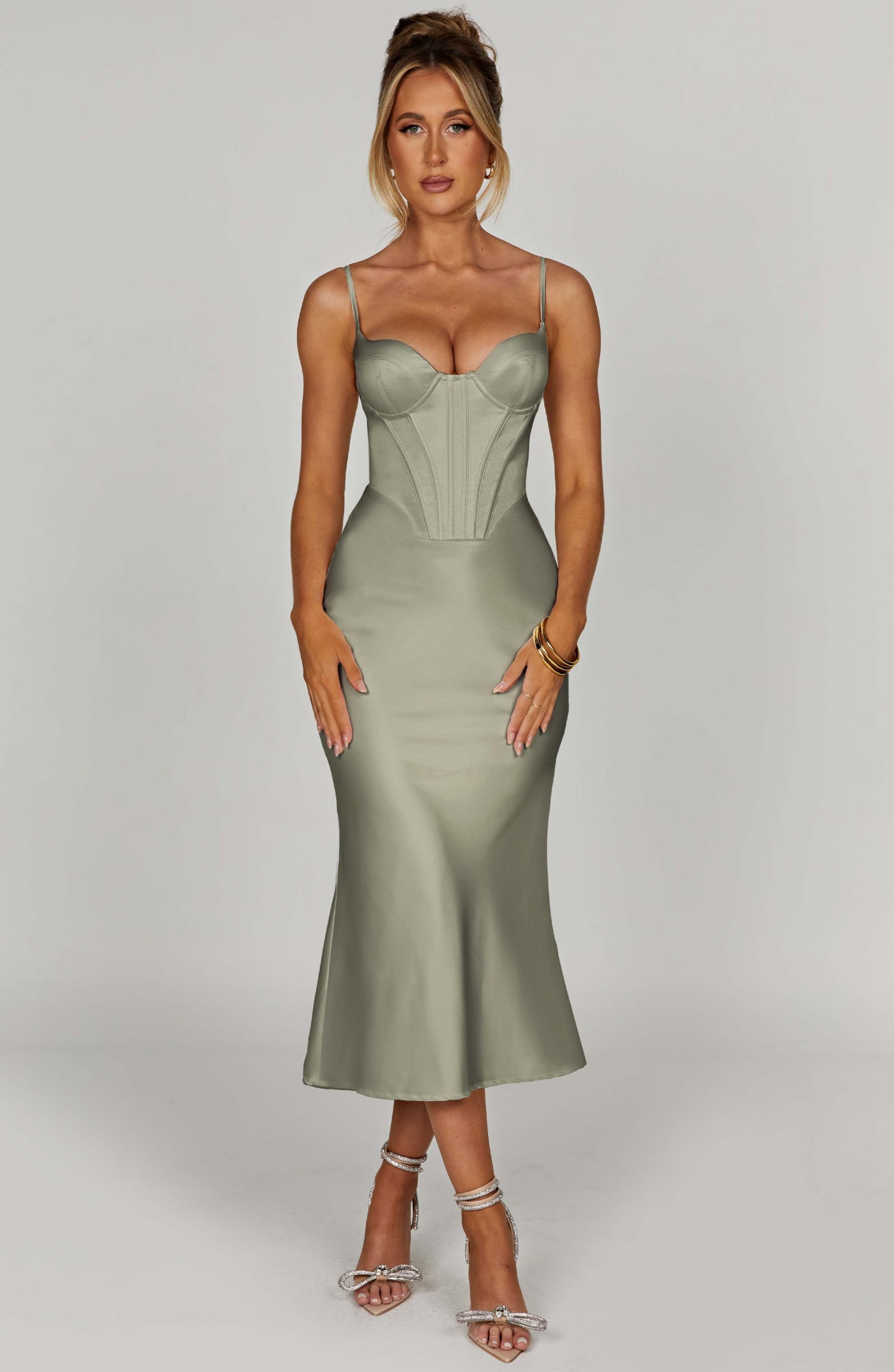 Farrah Midi Dress - Sage-My Top Dress.All Rights Reserved