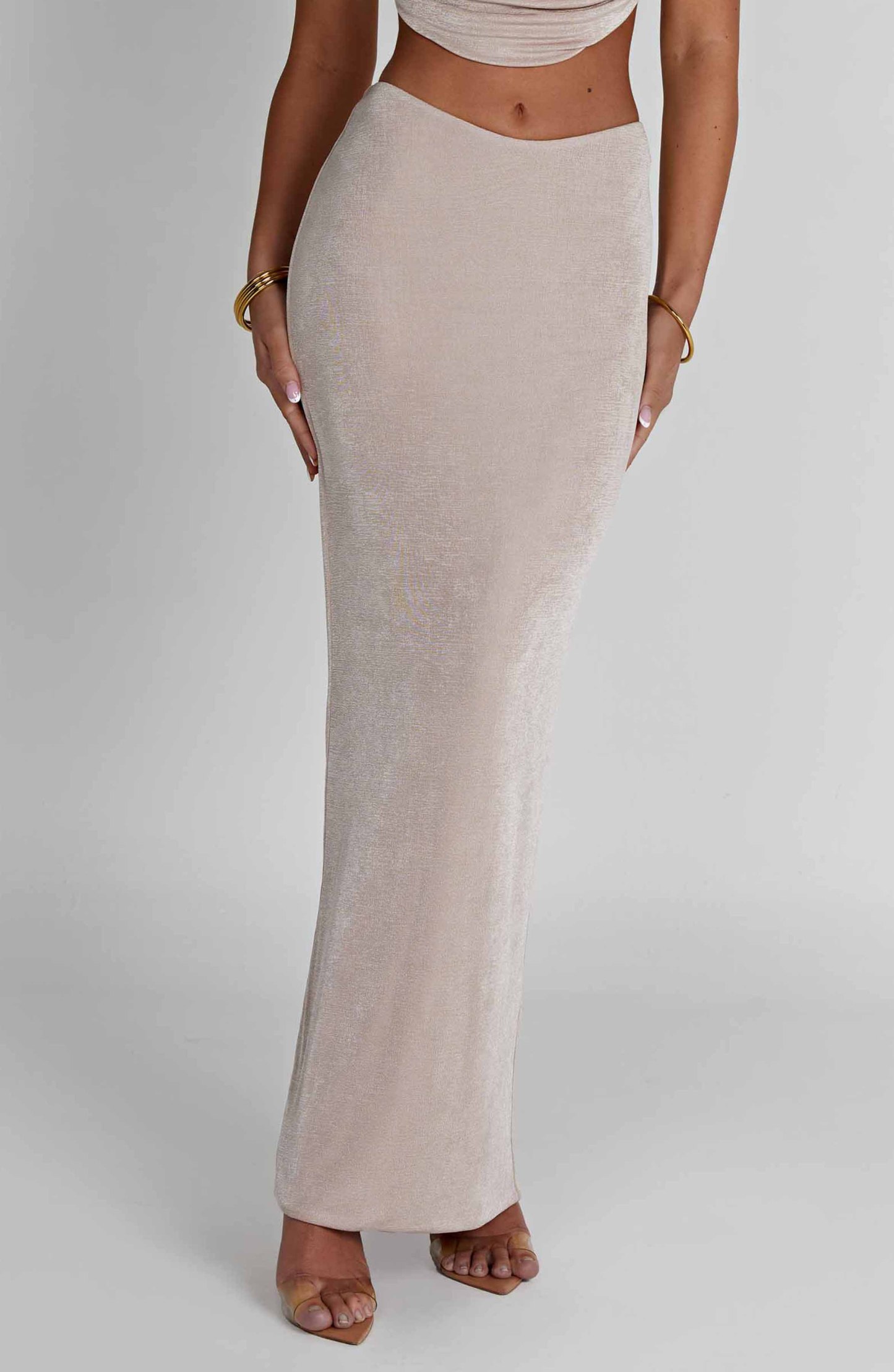 Fifi Maxi Skirt - Champagne-My Top Dress.All Rights Reserved