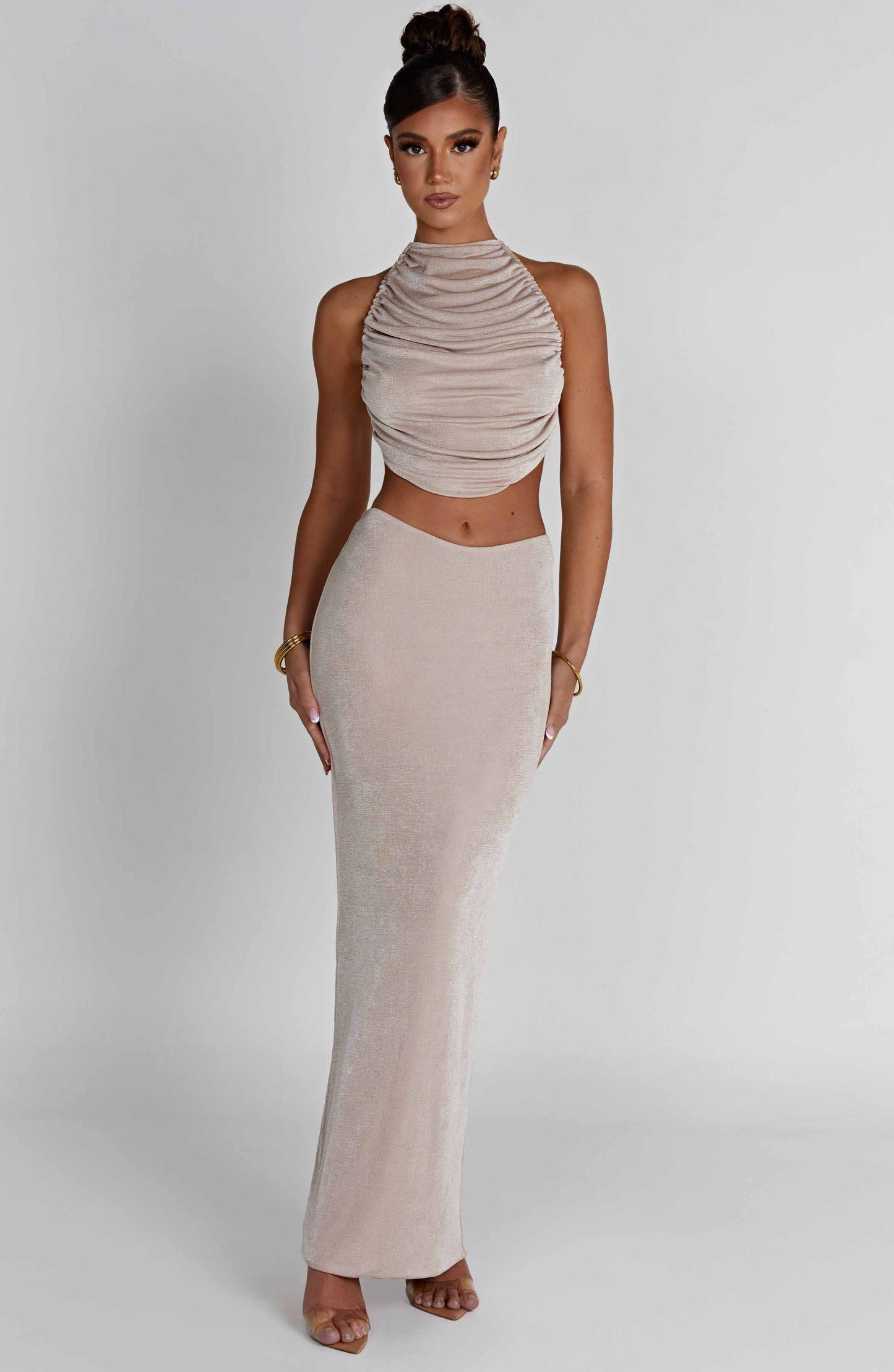 Fifi Maxi Skirt - Champagne-My Top Dress.All Rights Reserved