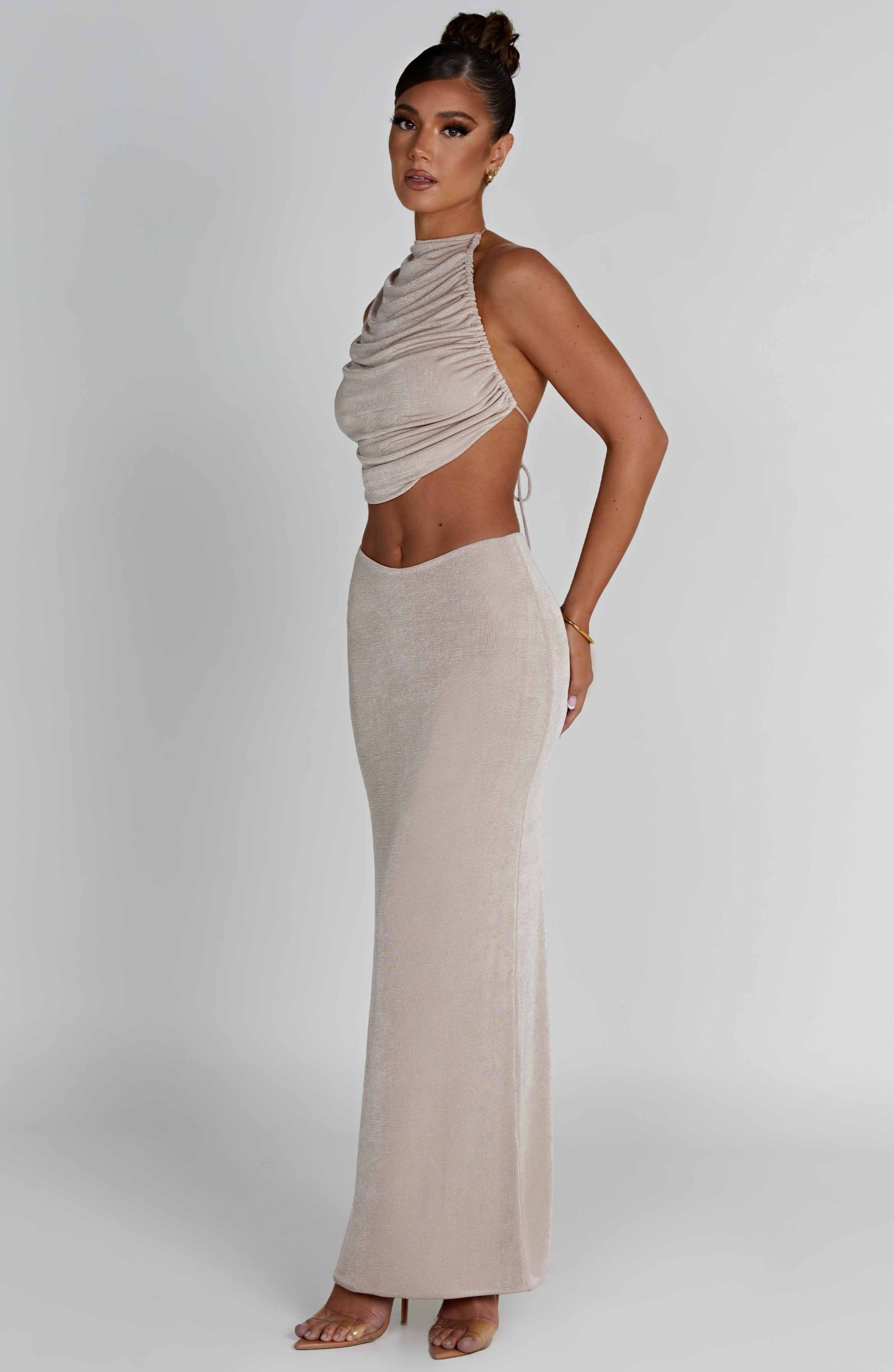 Fifi Maxi Skirt - Champagne-My Top Dress.All Rights Reserved