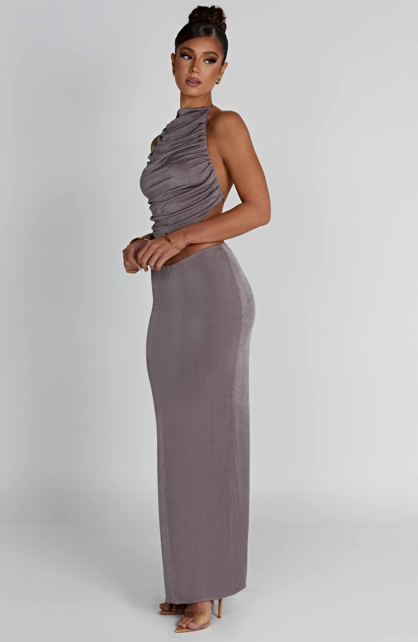 Fifi Maxi Skirt - Charcoal-My Top Dress.All Rights Reserved