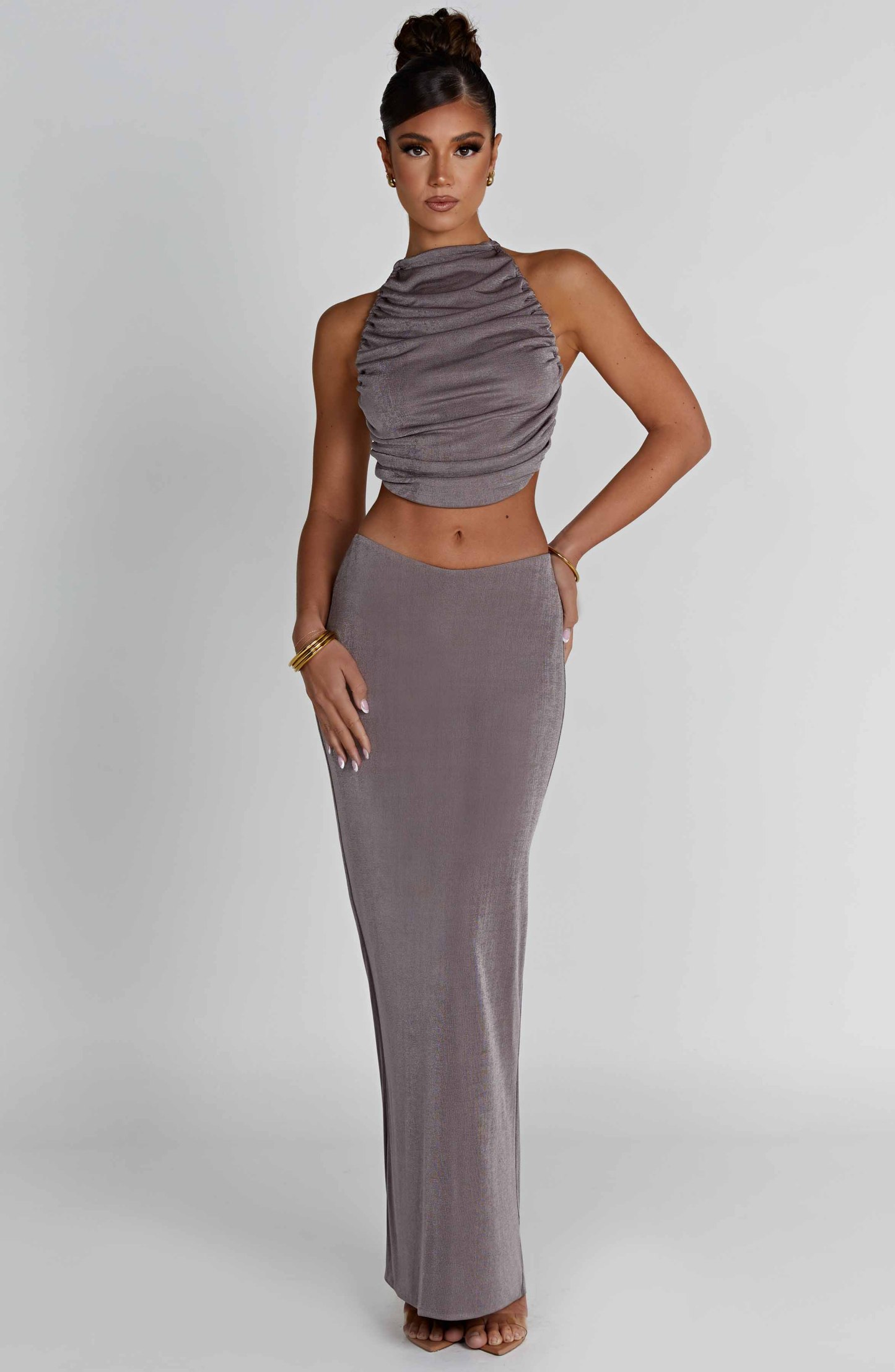 Fifi Maxi Skirt - Charcoal-My Top Dress.All Rights Reserved