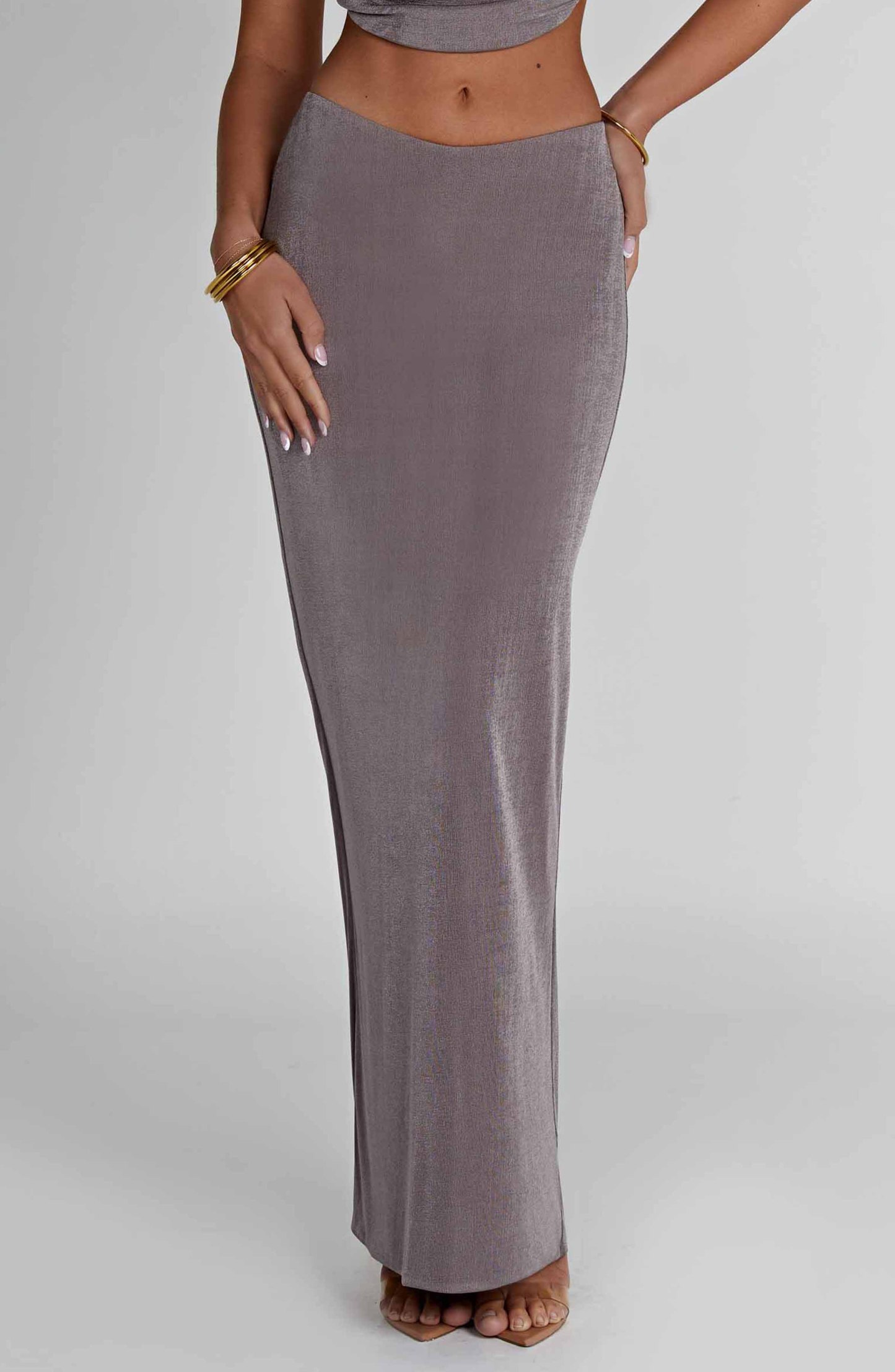 Fifi Maxi Skirt - Charcoal-My Top Dress.All Rights Reserved