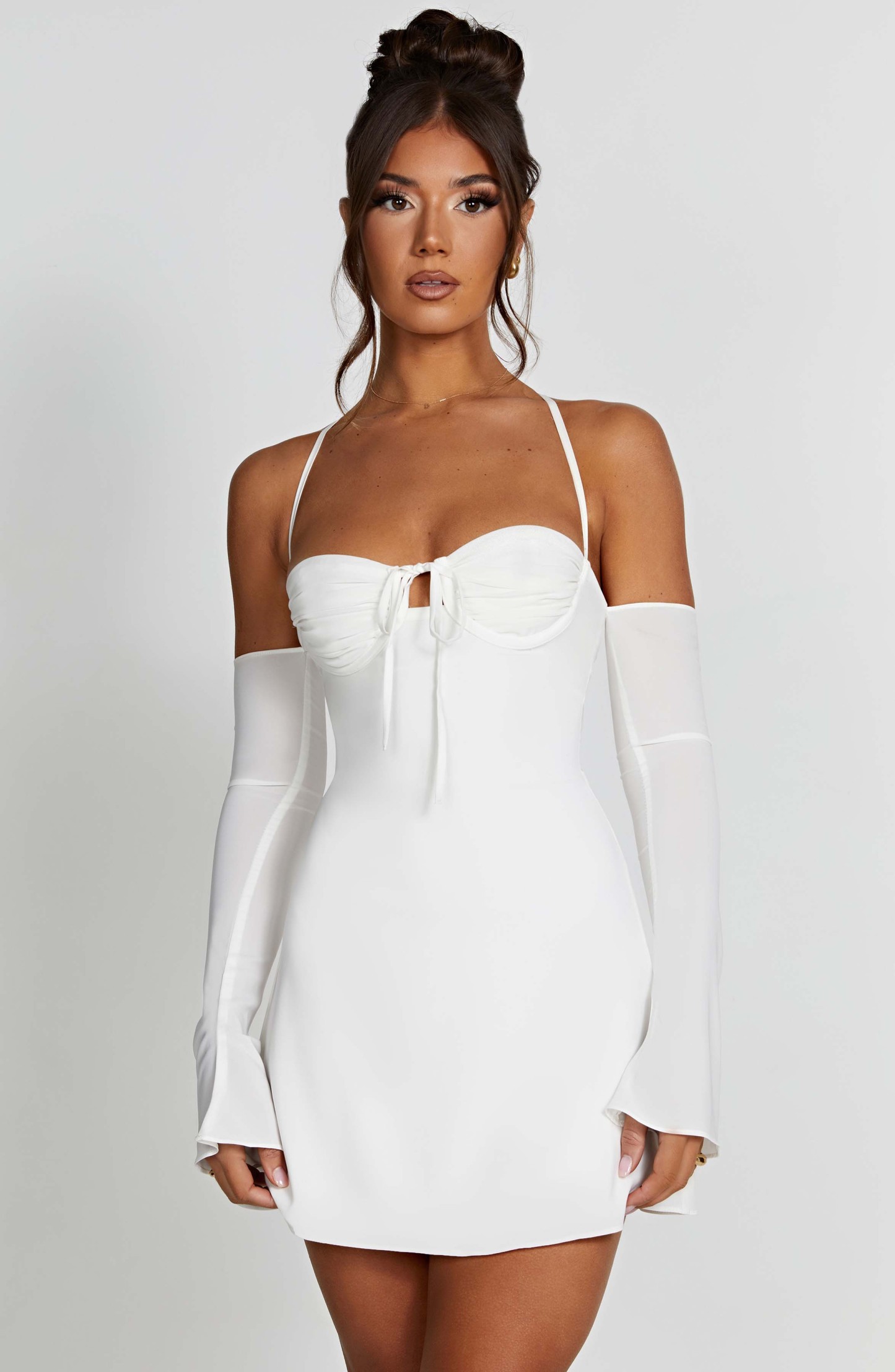 Fiona Mini Dress - Ivory-My Top Dress.All Rights Reserved