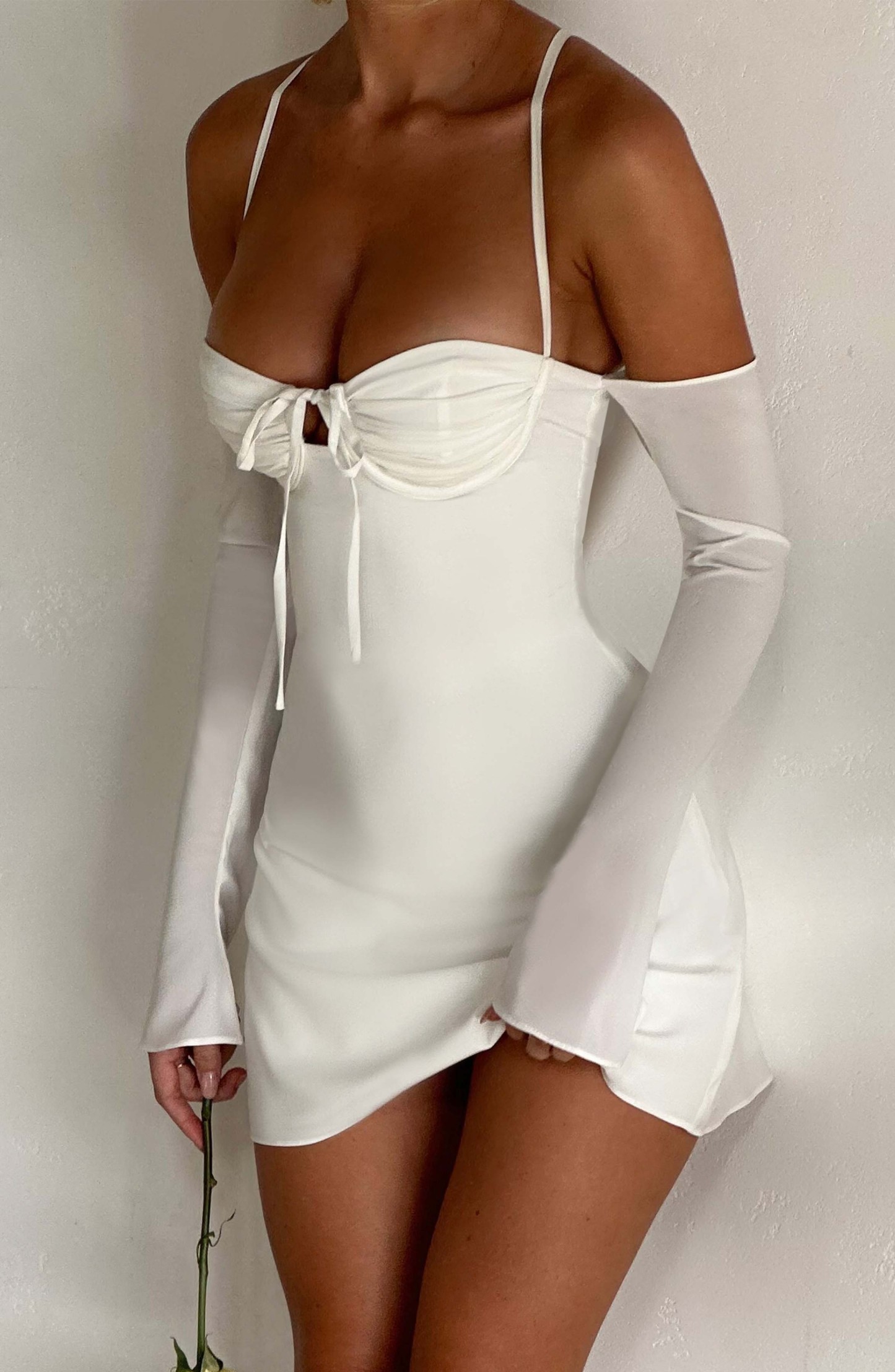 Fiona Mini Dress - Ivory-My Top Dress.All Rights Reserved