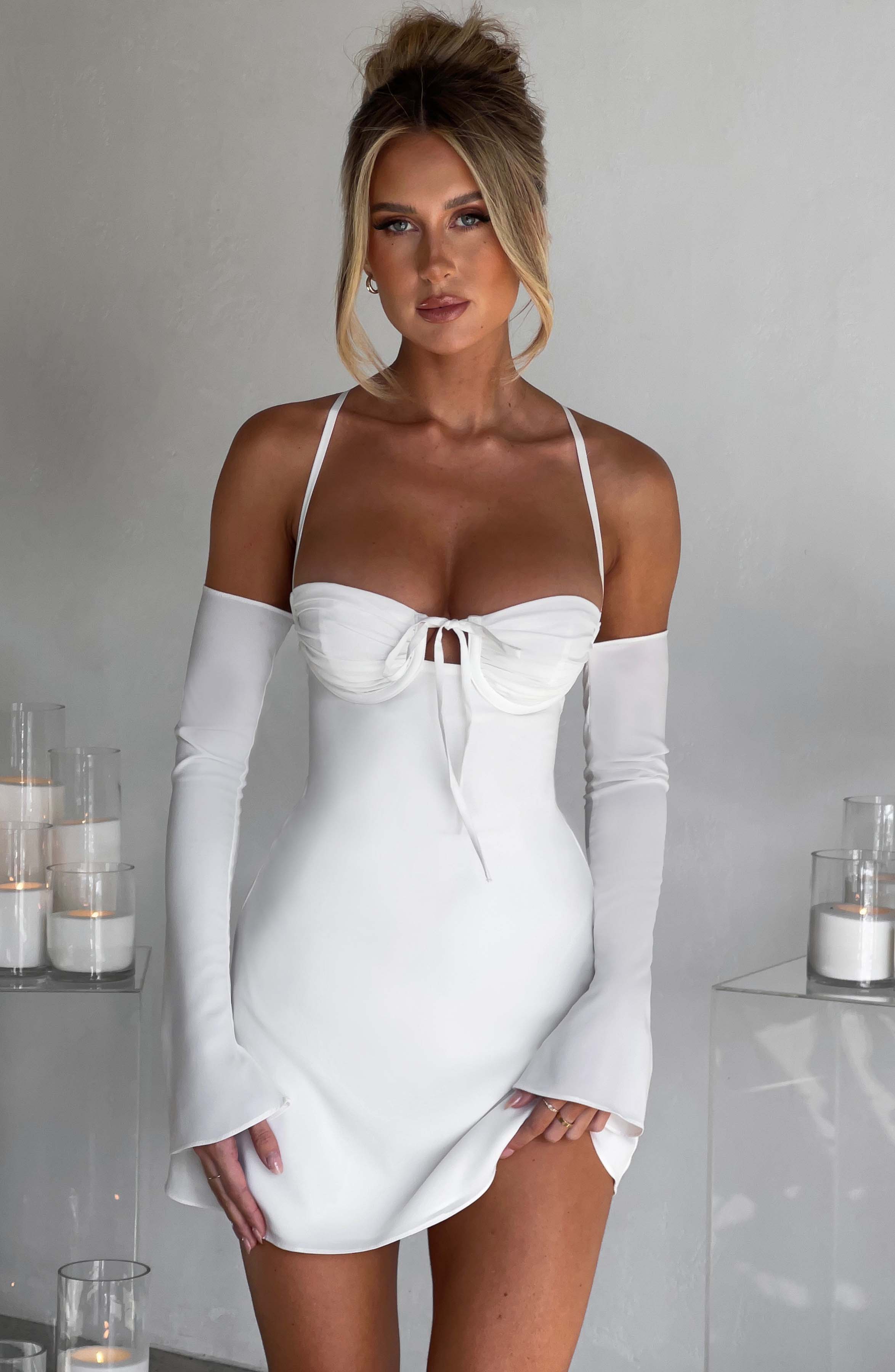 Fiona Mini Dress - Ivory-My Top Dress.All Rights Reserved