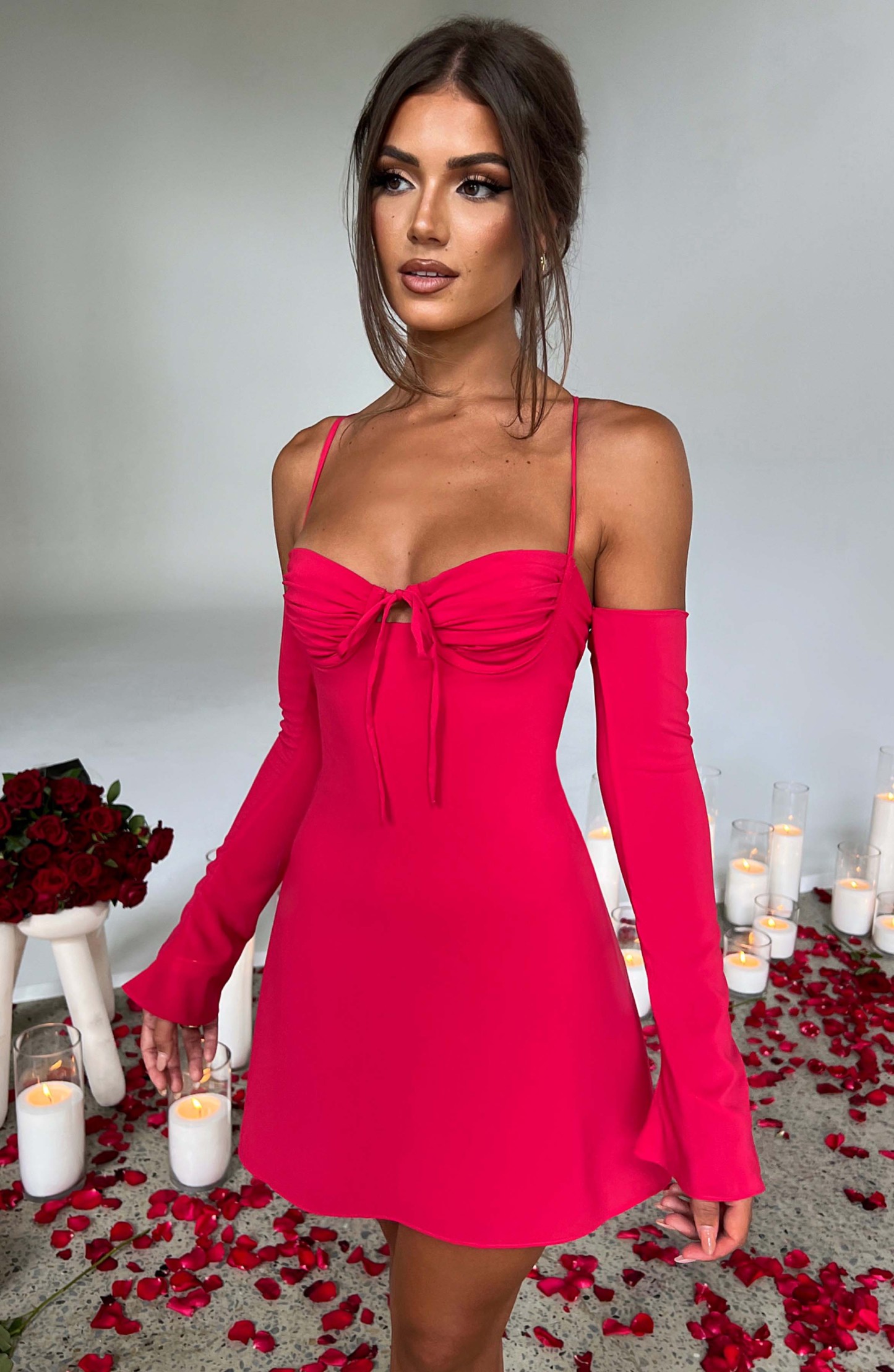Fiona Mini Dress - Pink-My Top Dress.All Rights Reserved