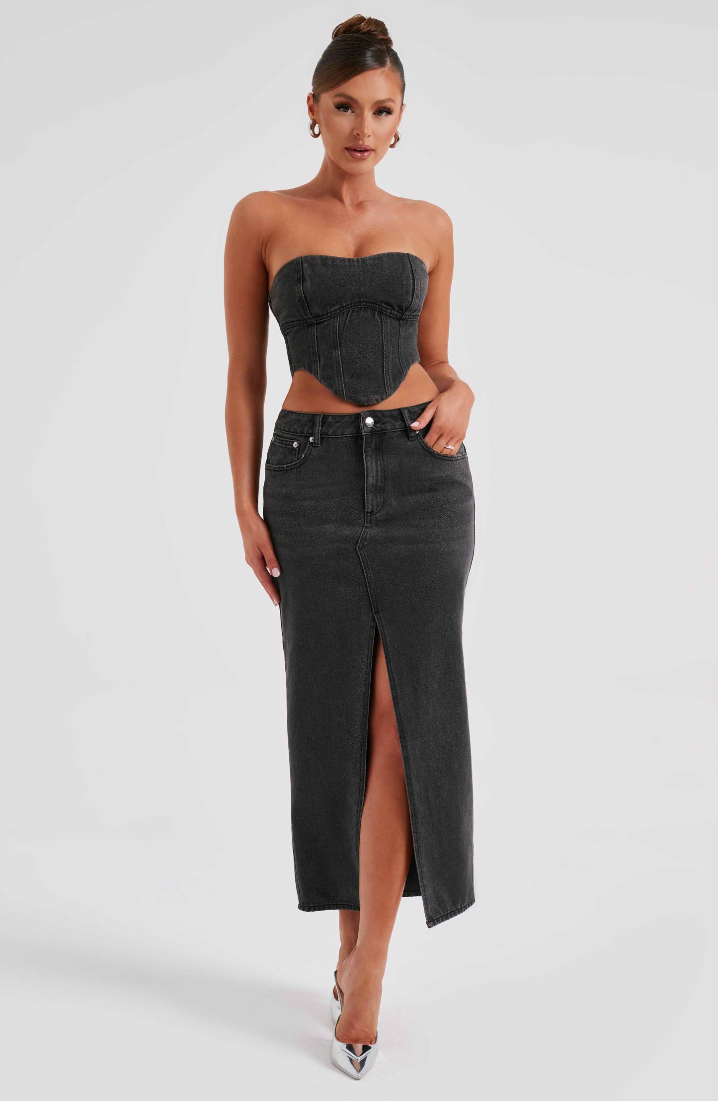 Flor Maxi Skirt - Black-My Top Dress.All Rights Reserved