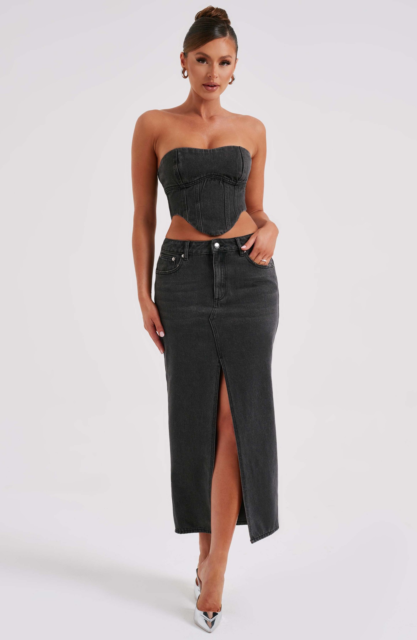 Flor Maxi Skirt - Black-My Top Dress.All Rights Reserved