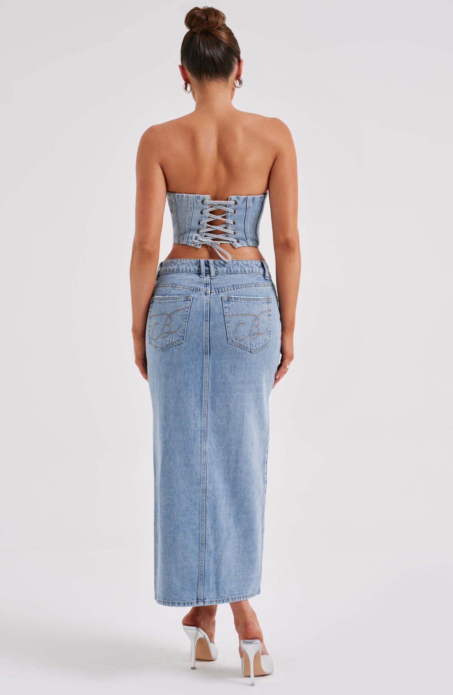Flor Maxi Skirt - Blue-My Top Dress.All Rights Reserved