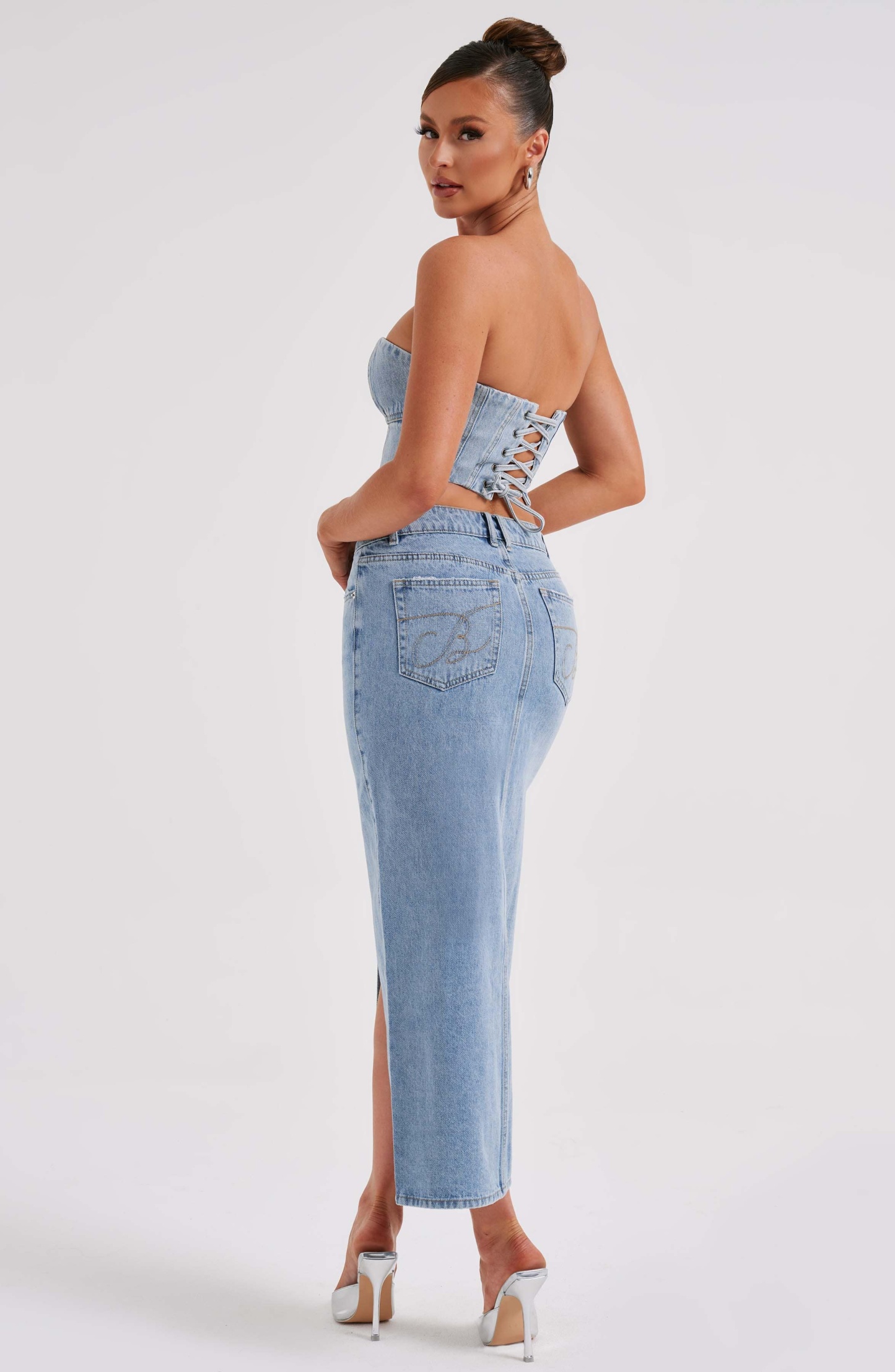 Flor Maxi Skirt - Blue-My Top Dress.All Rights Reserved