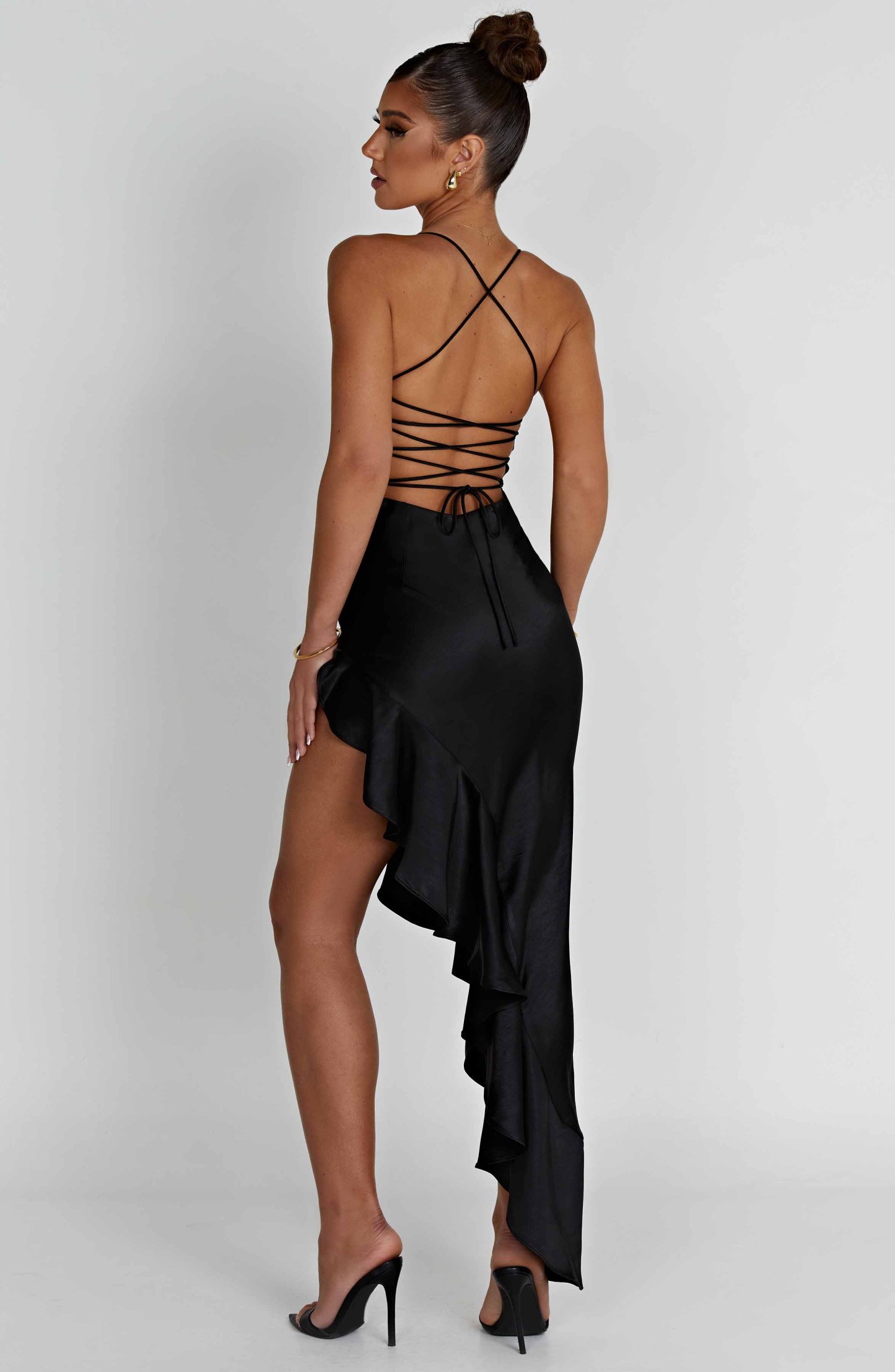 Flora Midi Dress - Black-My Top Dress.All Rights Reserved