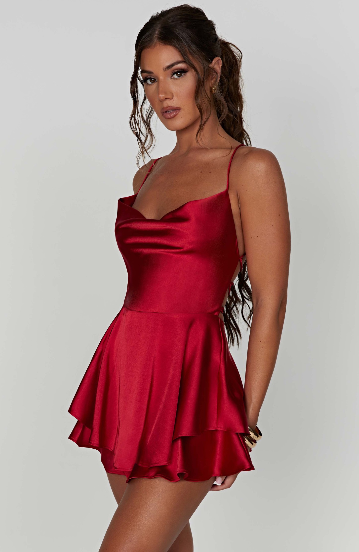 Florence Playsuit - Red-My Top Dress.All Rights Reserved
