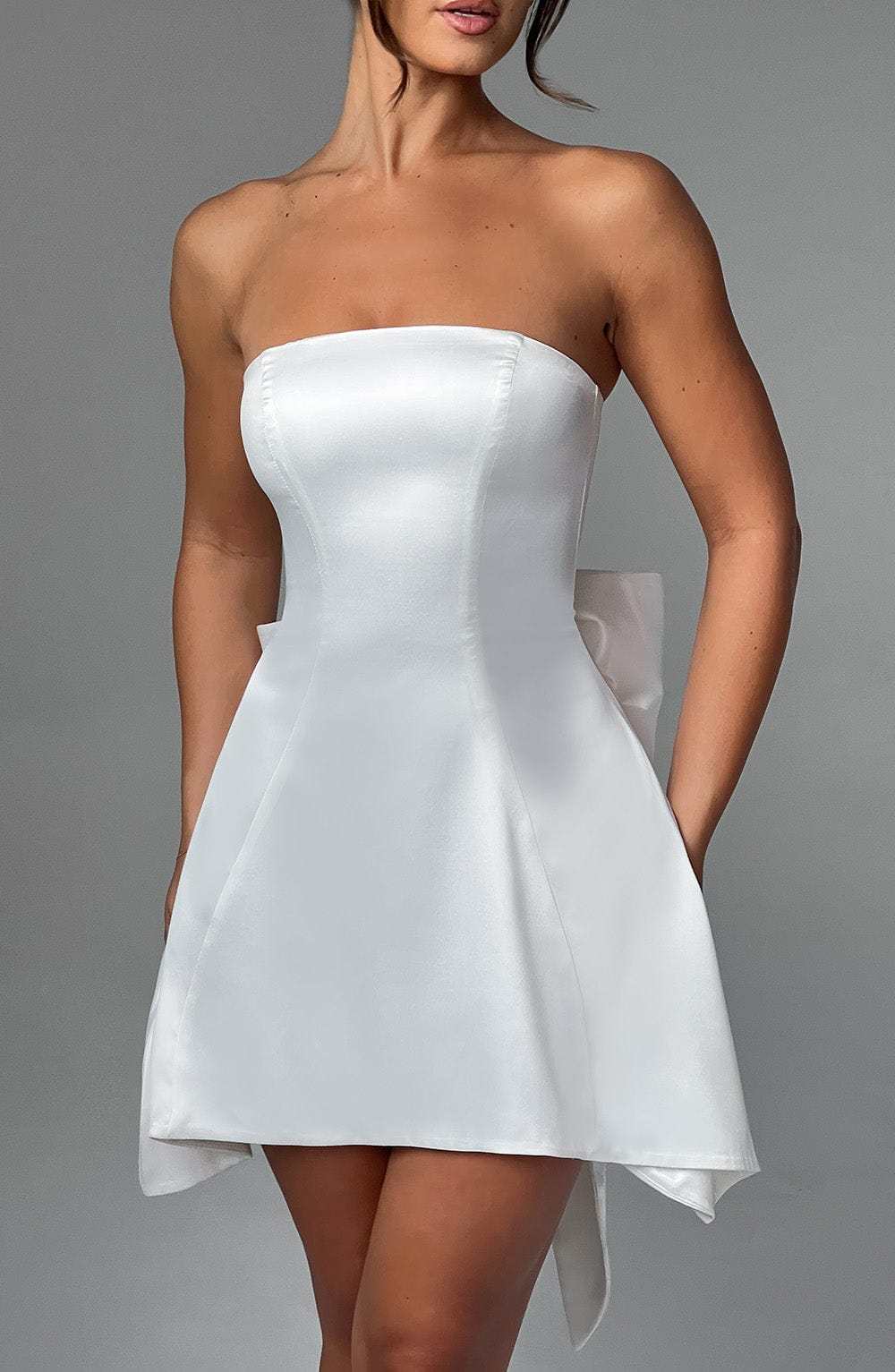 Freja Mini Dress - Ivory-My Top Dress.All Rights Reserved