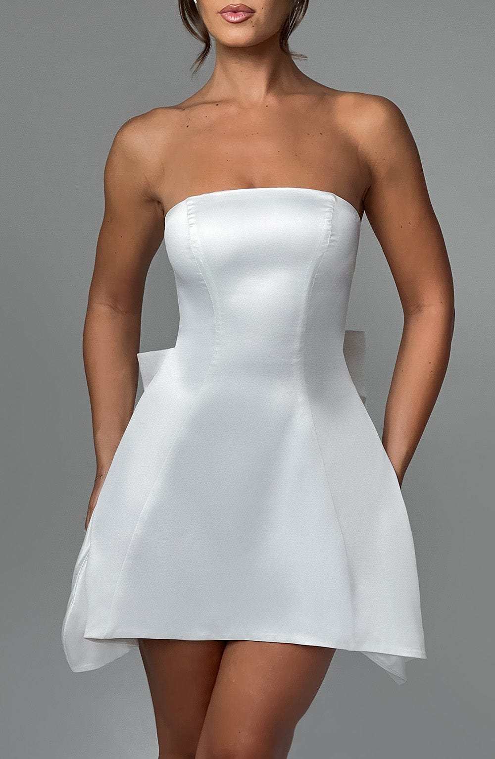 Freja Mini Dress - Ivory-My Top Dress.All Rights Reserved