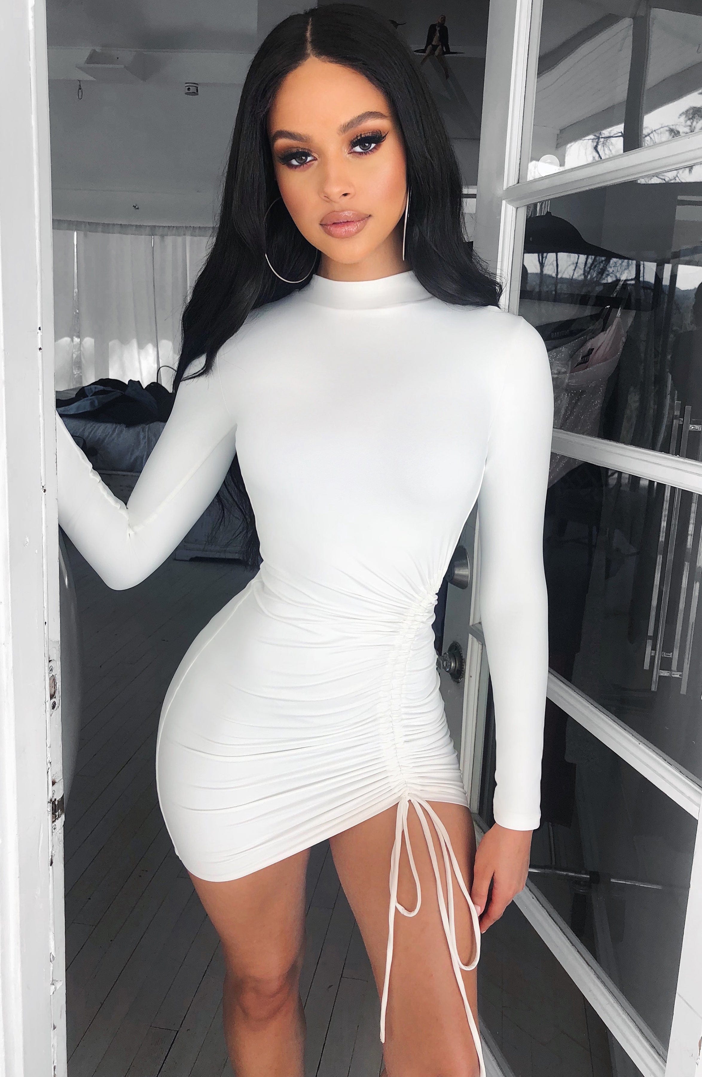 Gabriella Mini Dress - White-My Top Dress.All Rights Reserved