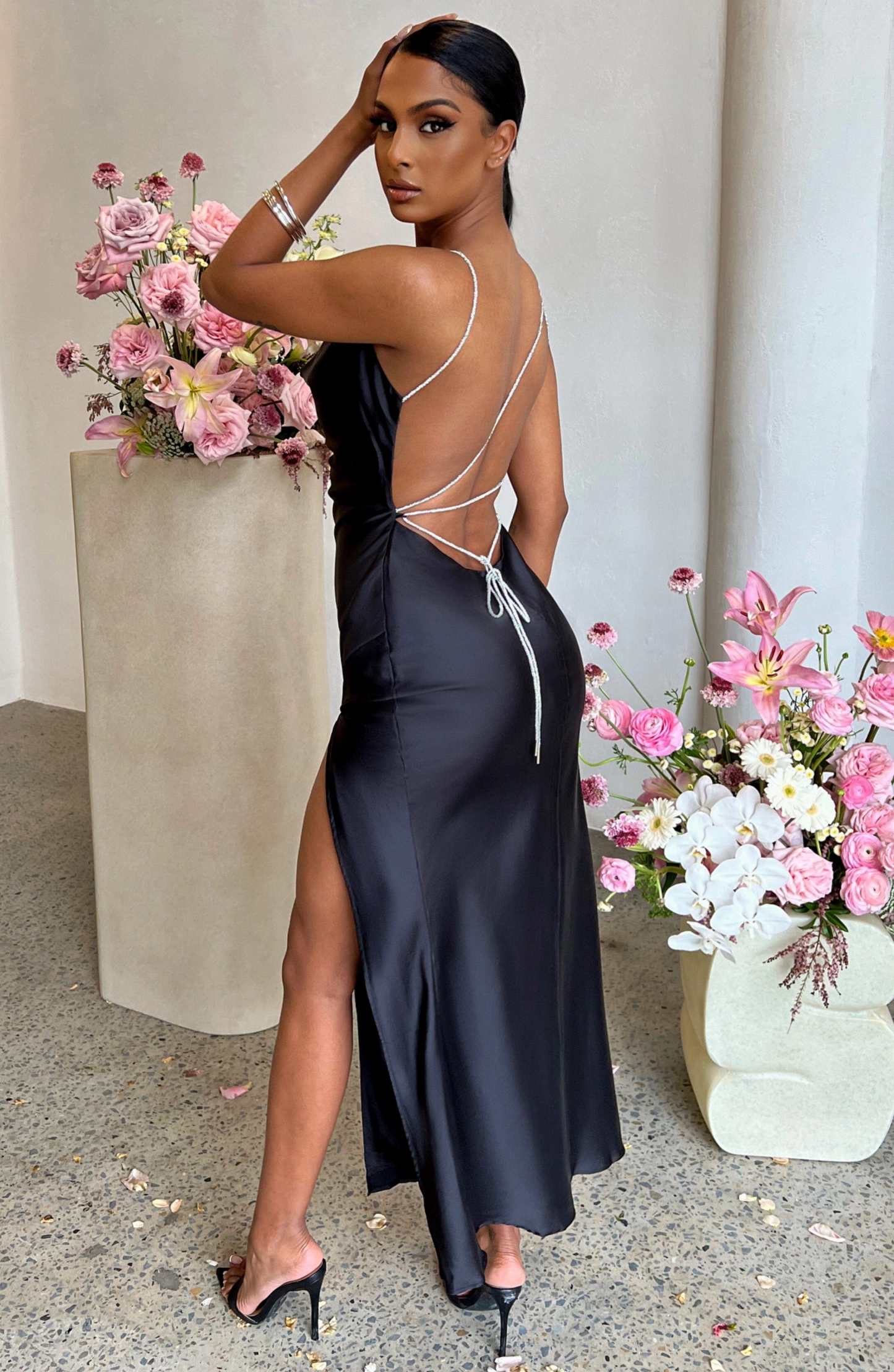 Galani Midi Dress - Black-My Top Dress.All Rights Reserved