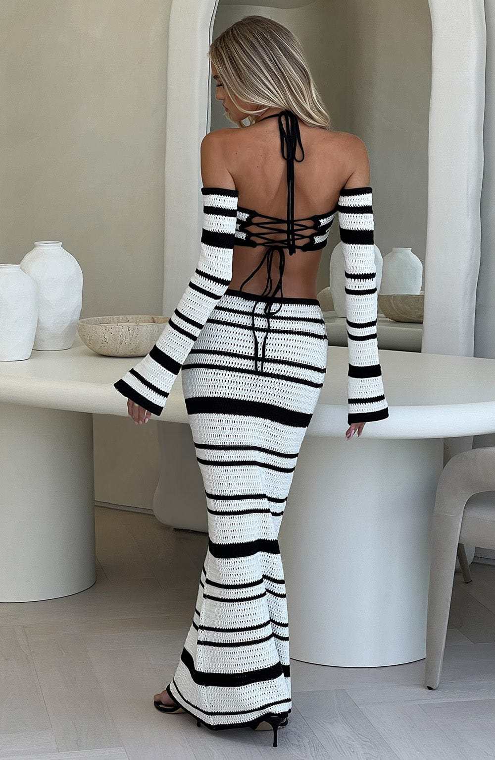 Georgia Top - Black/White-My Top Dress.All Rights Reserved