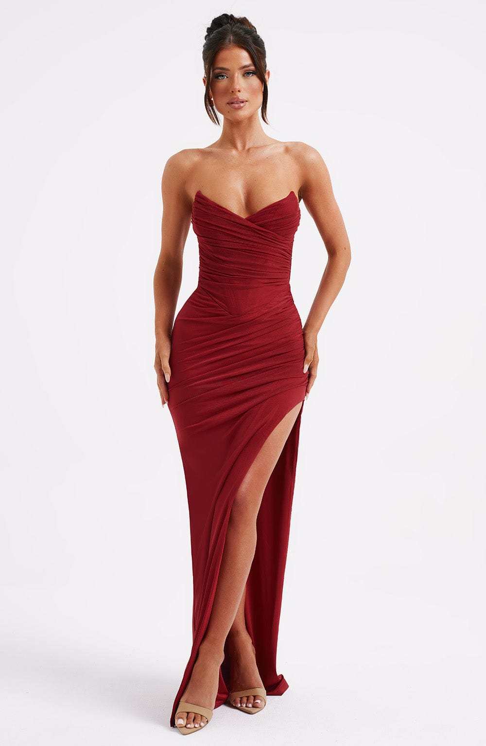 Giovanna Maxi Dress - Wine-My Top Dress.All Rights Reserved