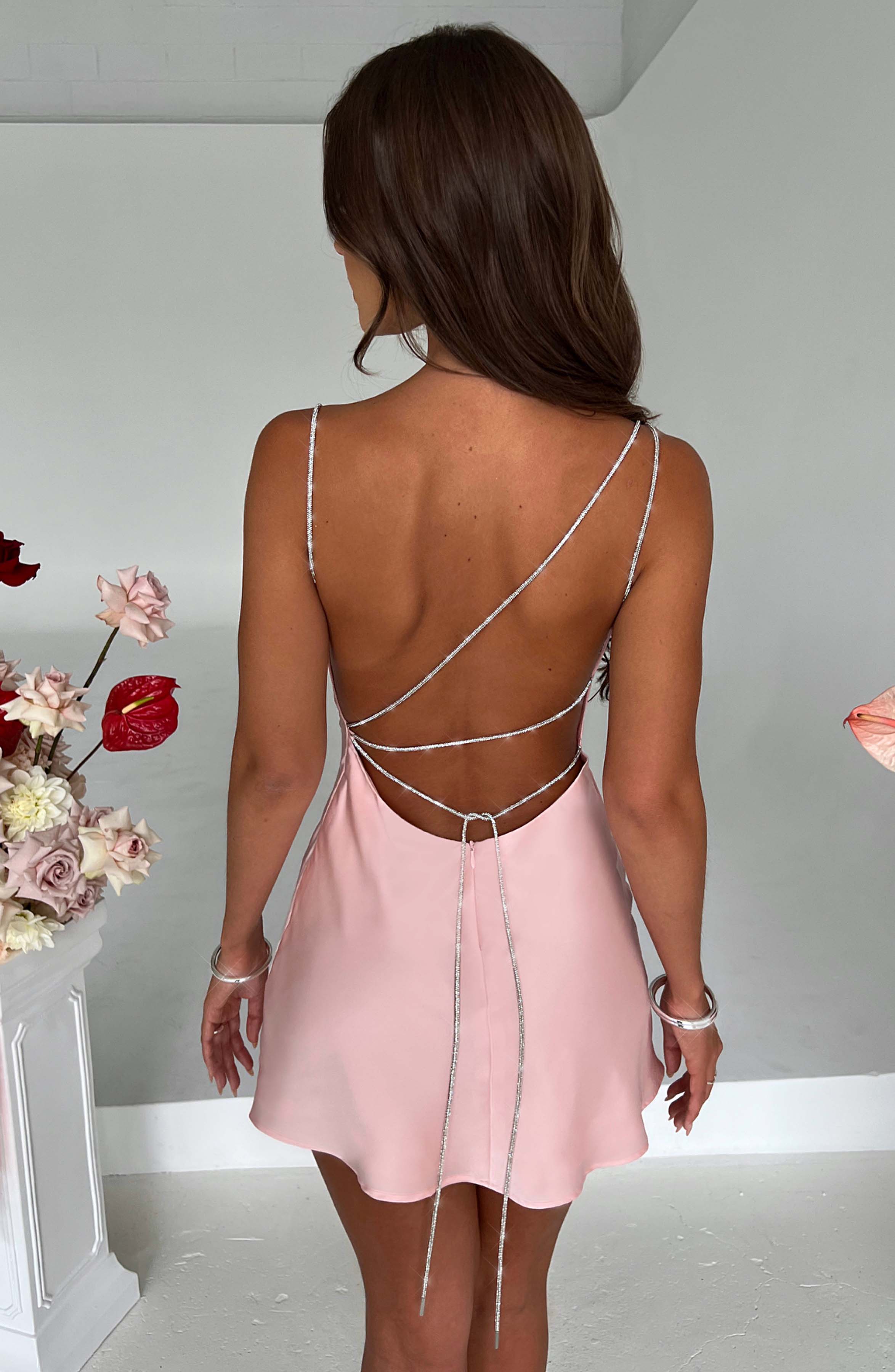 Glacia Mini Dress - Blush-My Top Dress.All Rights Reserved