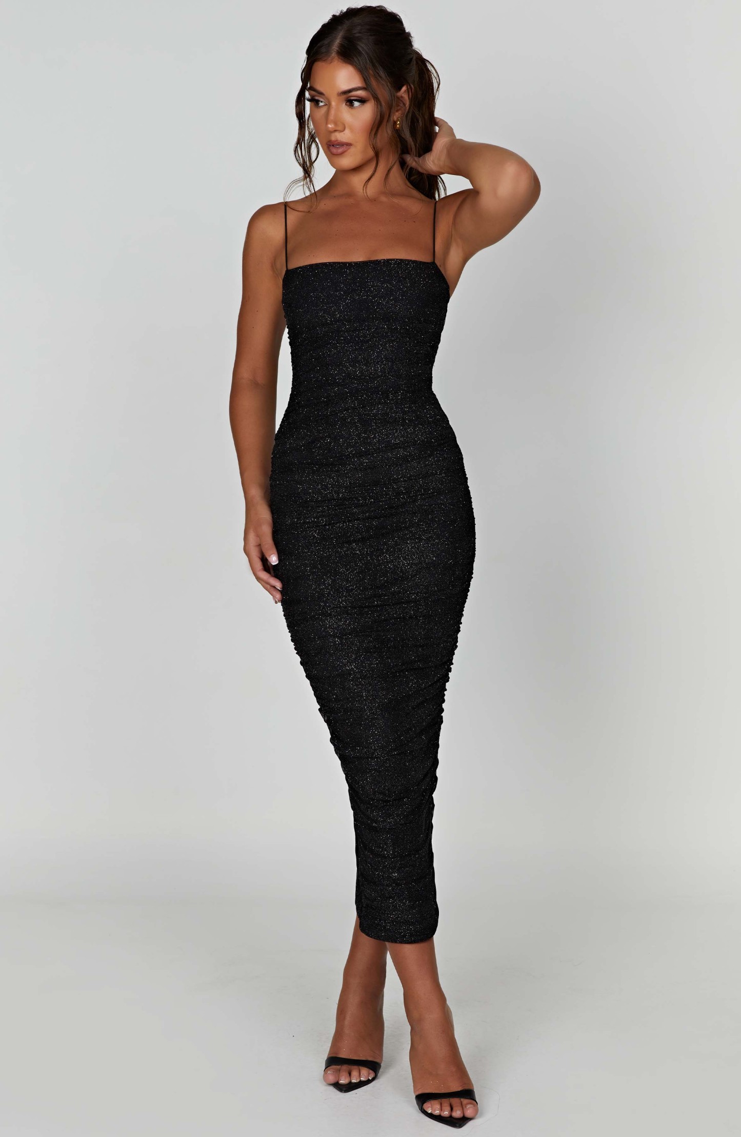 Gracie Maxi Dress - Black Sparkle-My Top Dress.All Rights Reserved