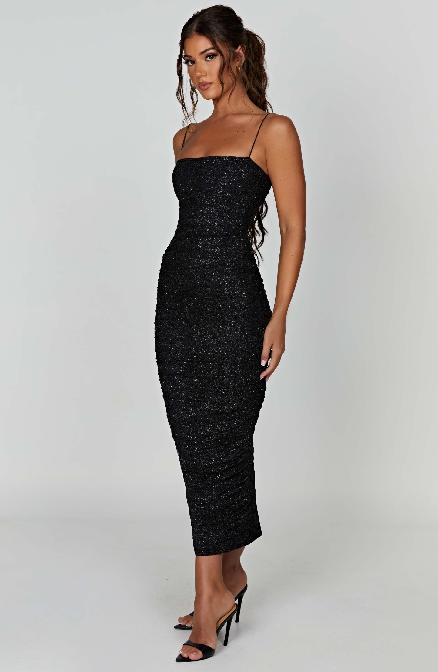 Gracie Maxi Dress - Black Sparkle-My Top Dress.All Rights Reserved