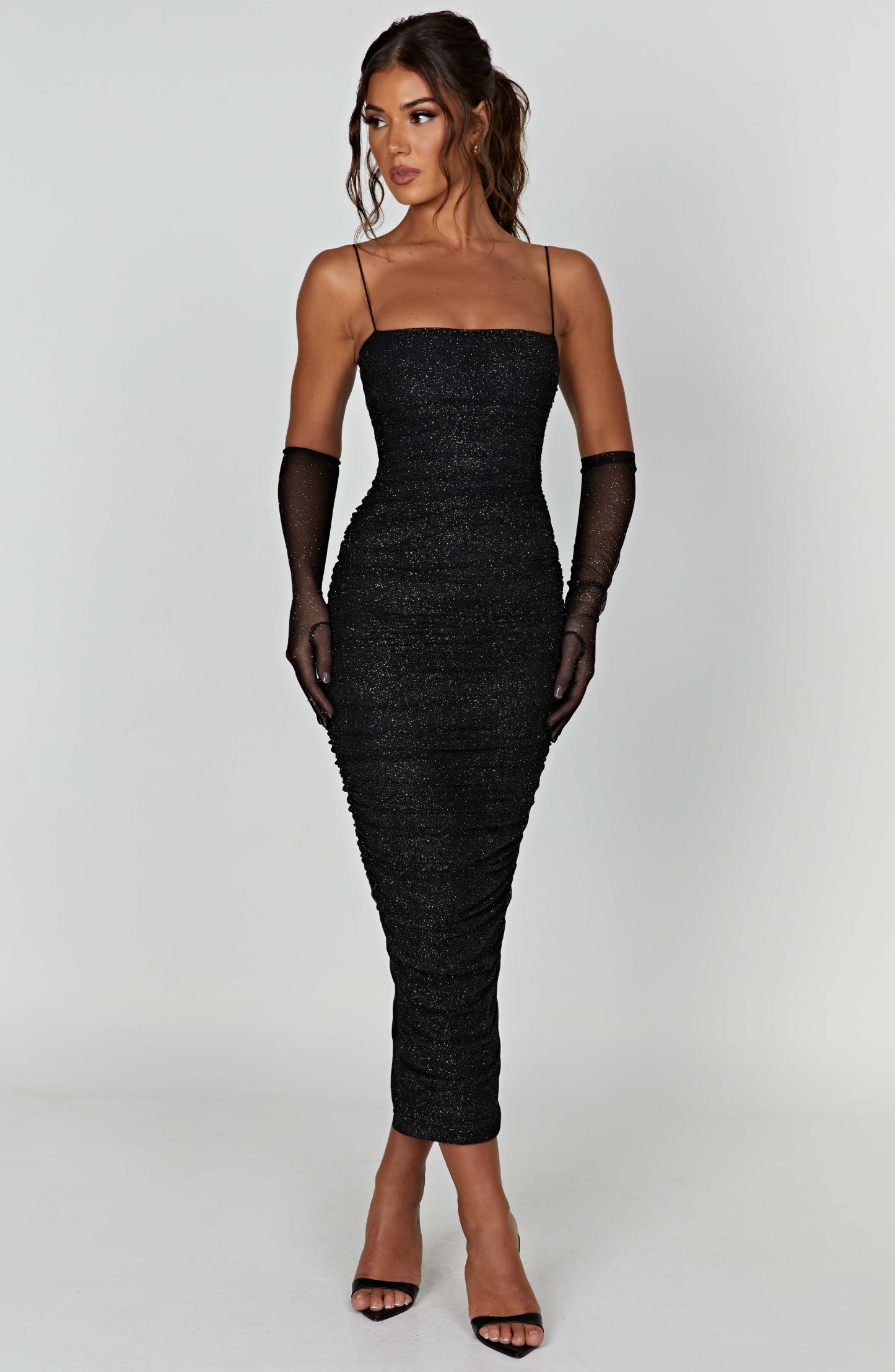 Gracie Maxi Dress - Black Sparkle-My Top Dress.All Rights Reserved