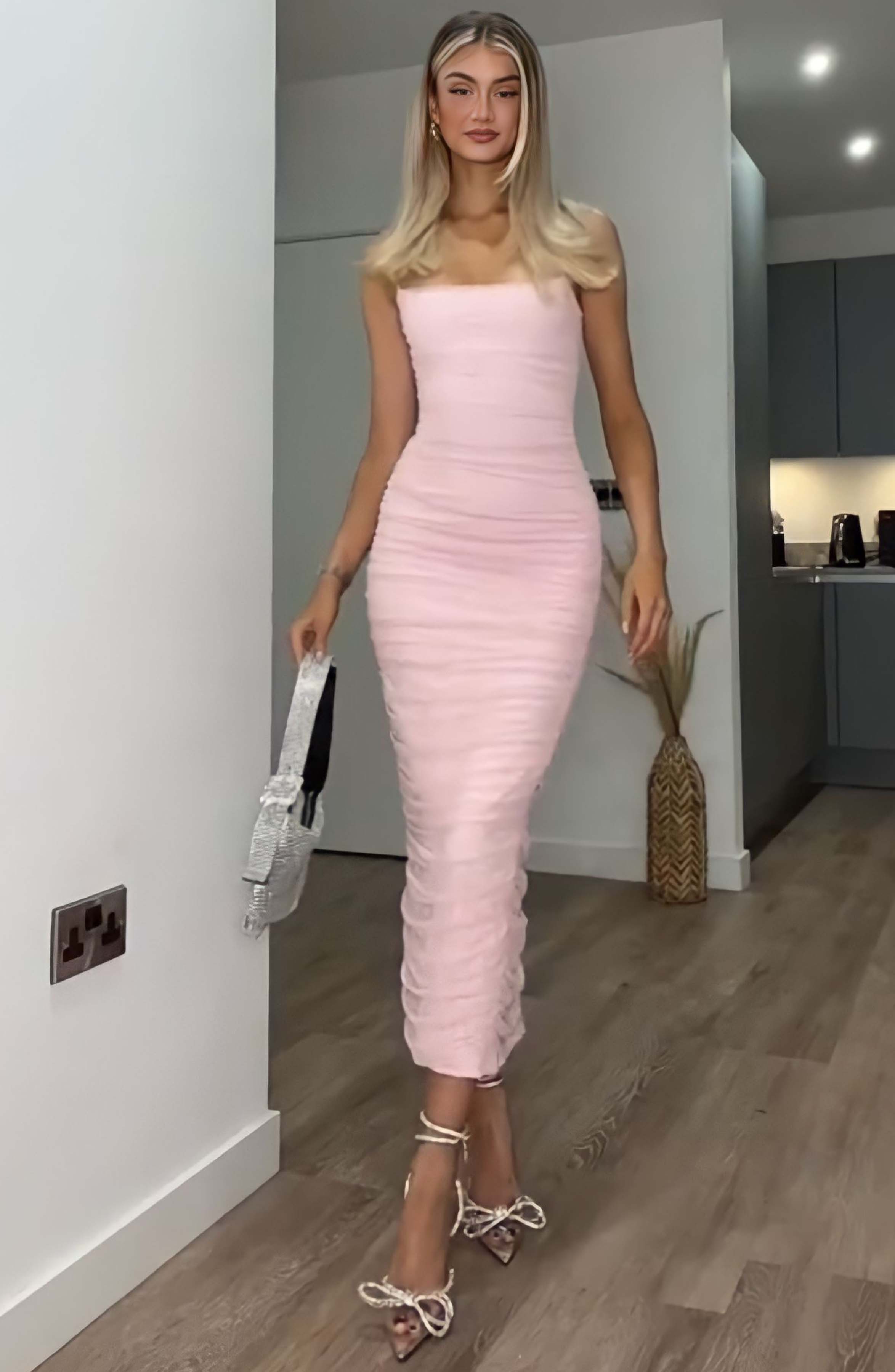 Gracie Maxi Dress - Pink Sparkle-My Top Dress.All Rights Reserved