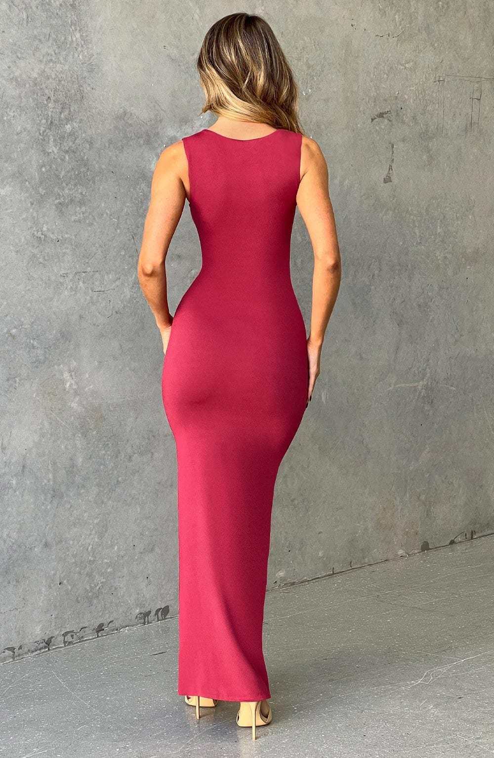Hadley Maxi Dress - Cherry-My Top Dress.All Rights Reserved
