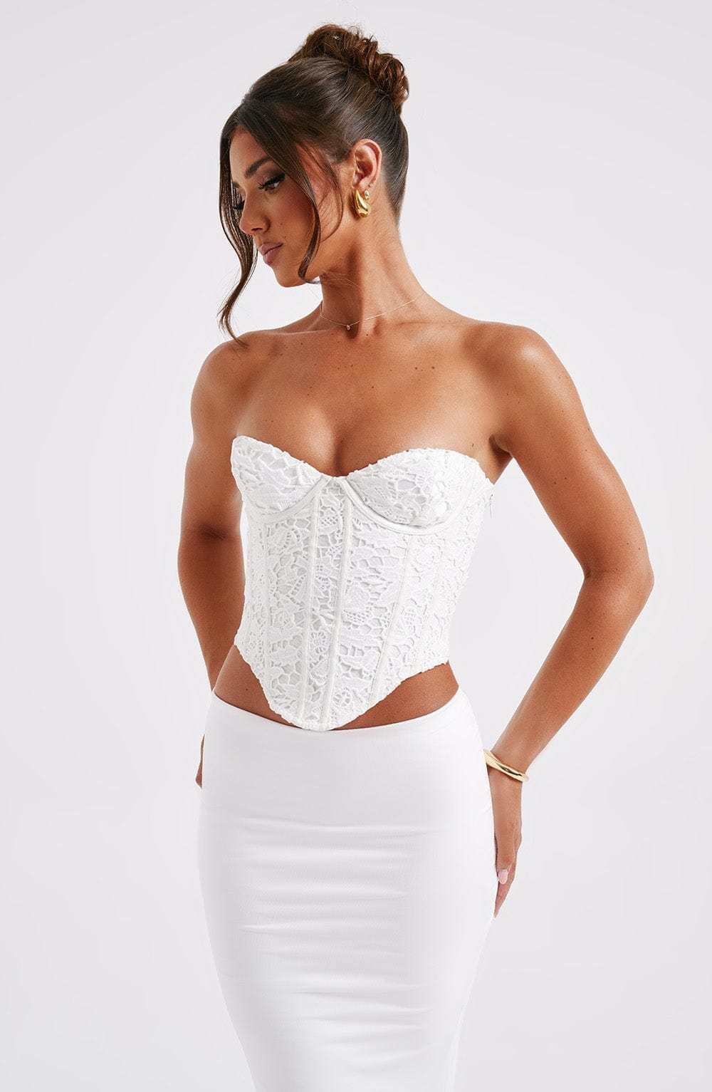 Harlow Corset - Ivory-My Top Dress.All Rights Reserved