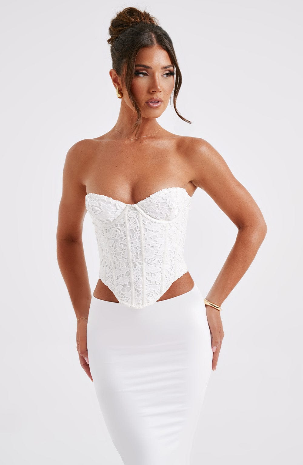 Harlow Corset - Ivory-My Top Dress.All Rights Reserved