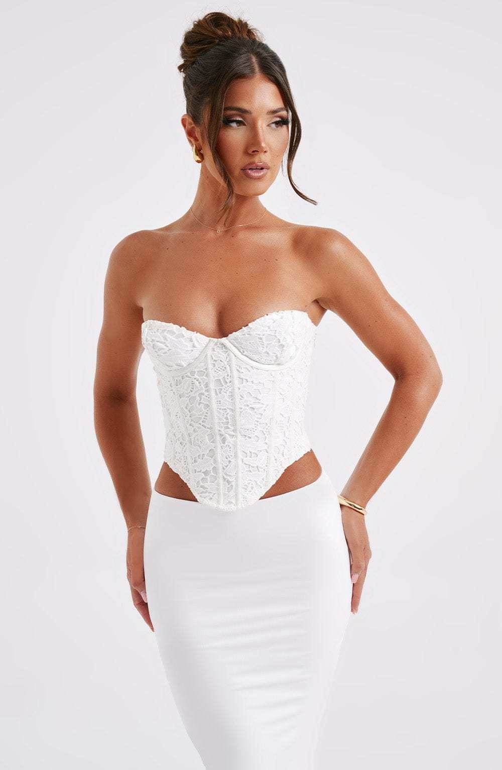 Harlow Corset - Ivory-My Top Dress.All Rights Reserved