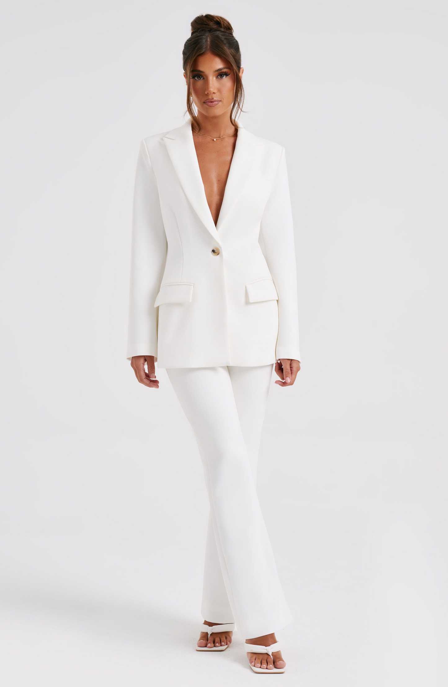 Hazel Pant - Ivory-My Top Dress.All Rights Reserved