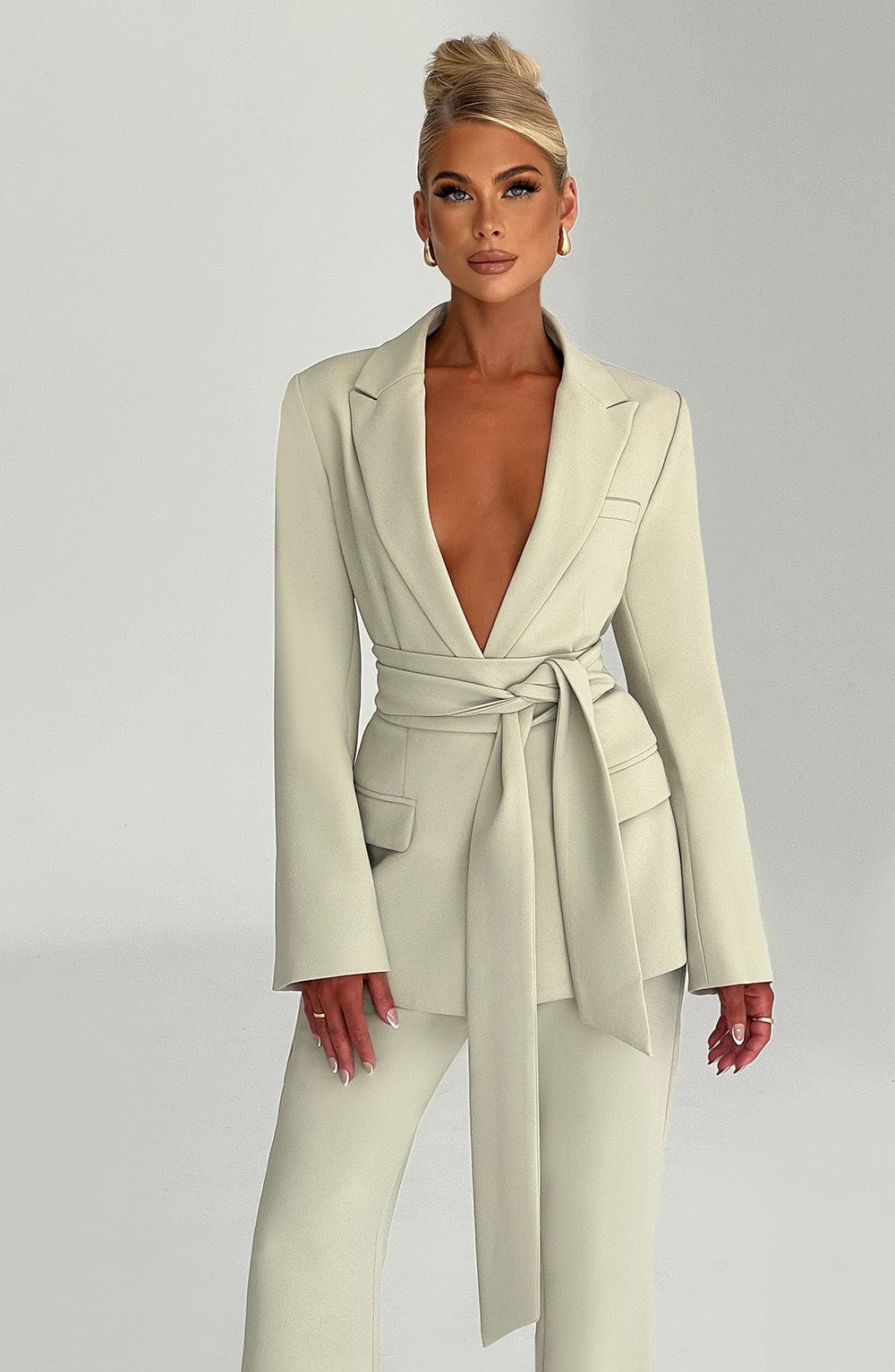 Hazel Suit Jacket - Sage-My Top Dress.All Rights Reserved