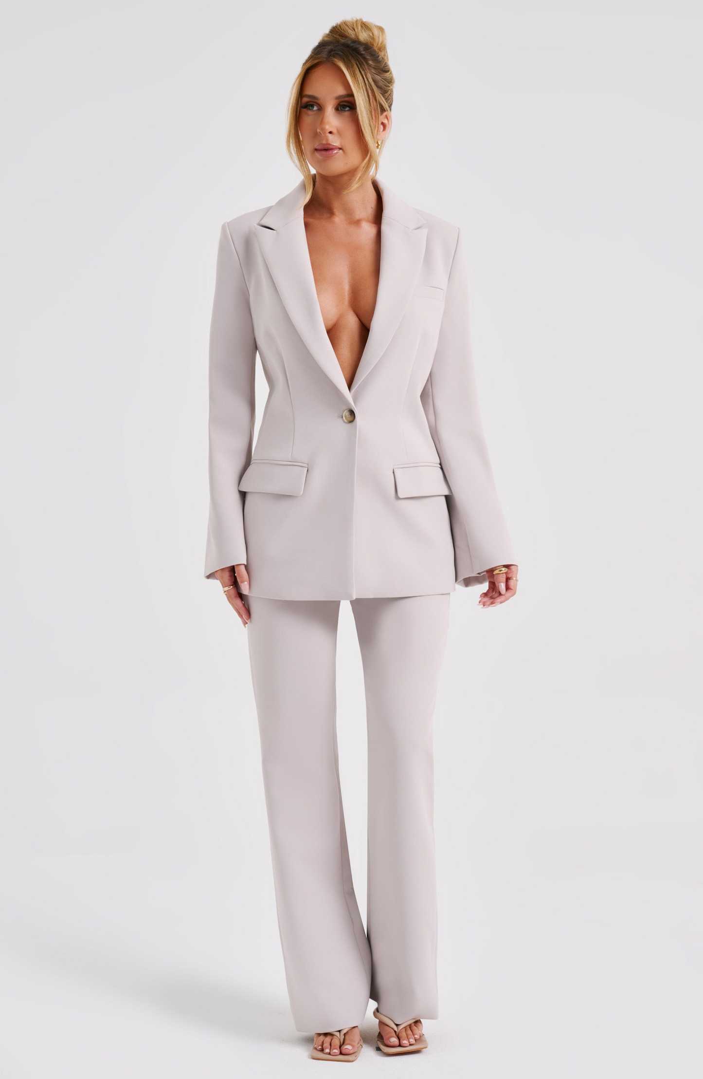 Hazel Pant - Stone-My Top Dress.All Rights Reserved