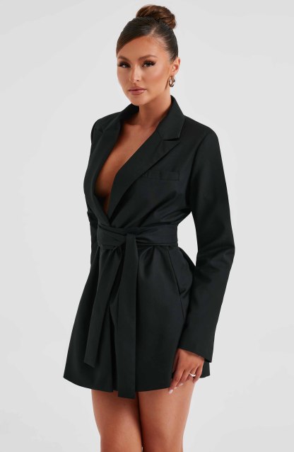 Heather Suit Dress - Black-My Top Dress.All Rights Reserved